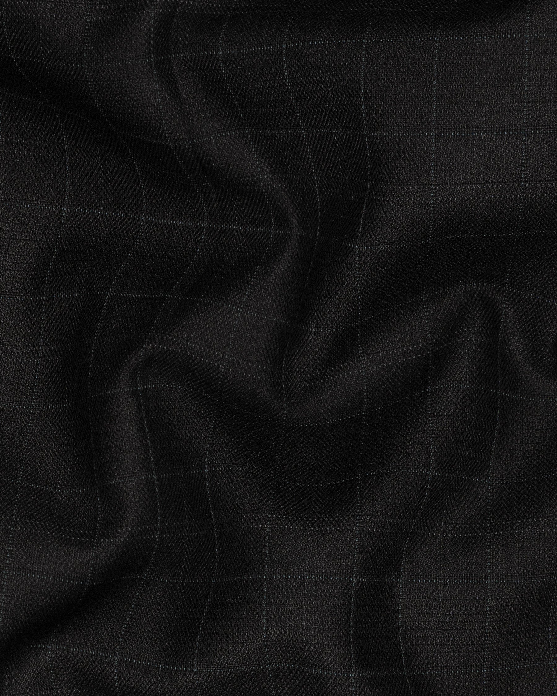 Jade Black Plaid Wool Rich Waistcoat V1463-36, V1463-38, V1463-40, V1463-42, V1463-44, V1463-46, V1463-48, V1463-50, V1463-52, V1463-54, V1463-56, V1463-58, V1463-60