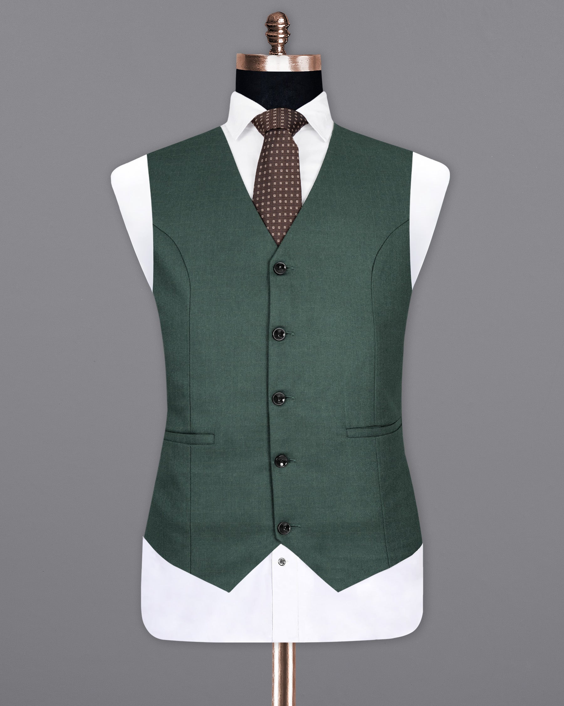 Firefly Green Wool Rich Waistcoat V1470-36, V1470-38, V1470-40, V1470-42, V1470-44, V1470-46, V1470-48, V1470-50, V1470-52, V1470-54, V1470-56, V1470-58, V1470-60