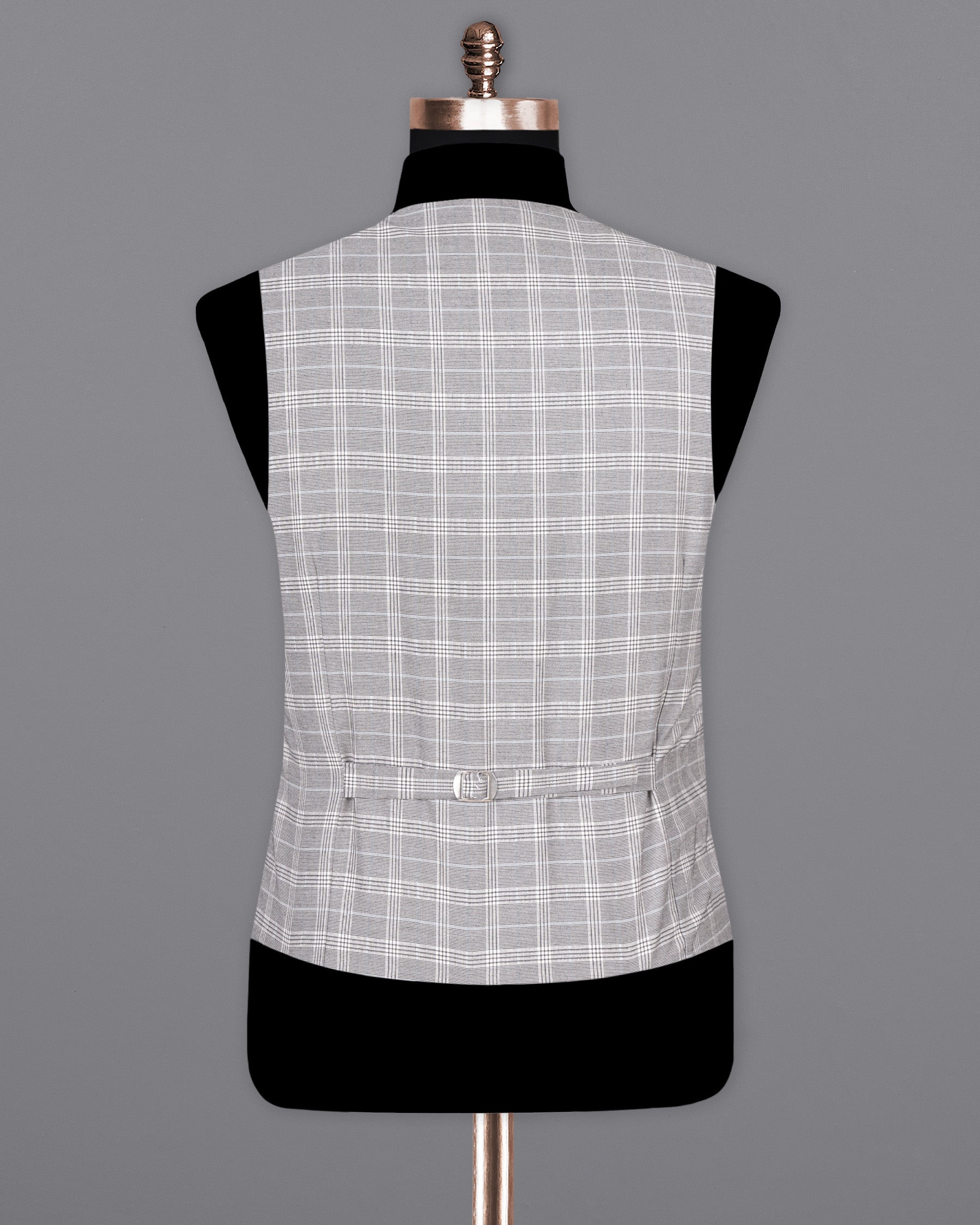 Mercury Grey Plaid Woolrich Waistcoat V1478-36, V1478-38, V1478-40, V1478-42, V1478-44, V1478-46, V1478-48, V1478-50, V1478-52, V1478-54, V1478-56, V1478-58, V1478-60