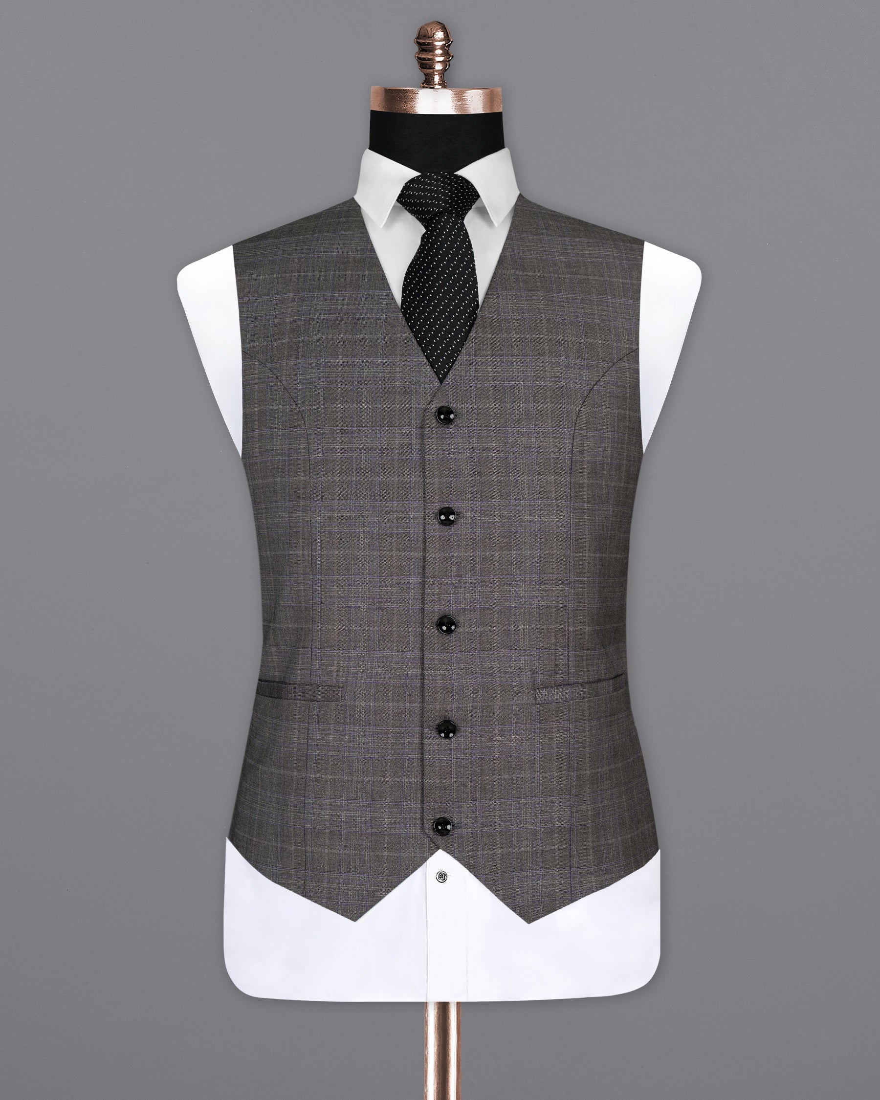 Chicago Grey Windowpane Woolrich Waistcoat V1480-36, V1480-38, V1480-40, V1480-42, V1480-44, V1480-46, V1480-48, V1480-50, V1480-52, V1480-54, V1480-56, V1480-58, V1480-60