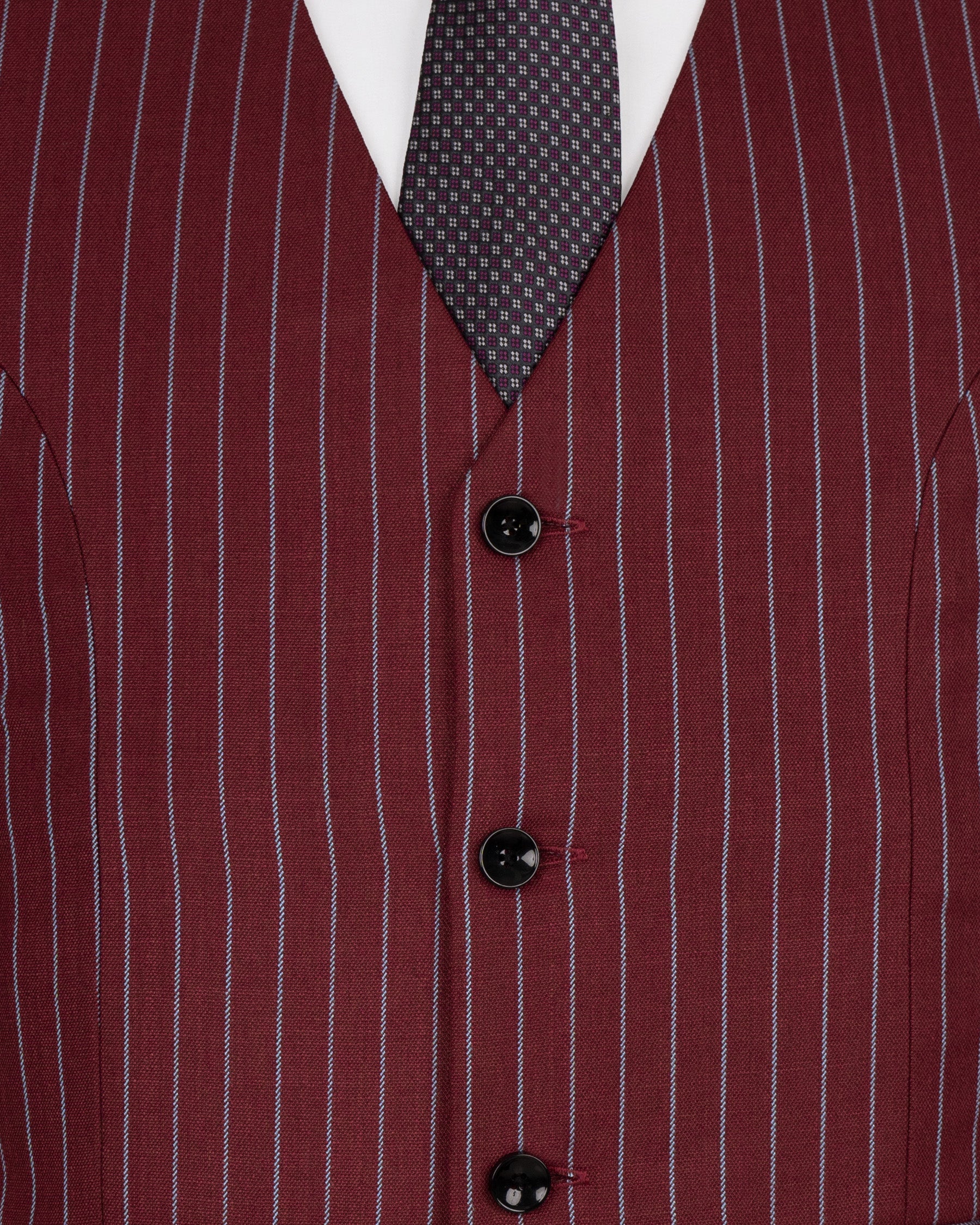 Paprika Red Striped Wool Rich Waistcoat V1501-36, V1501-38, V1501-40, V1501-42, V1501-44, V1501-46, V1501-48, V1501-50, V1501-52, V1501-54, V1501-56, V1501-58, V1501-60