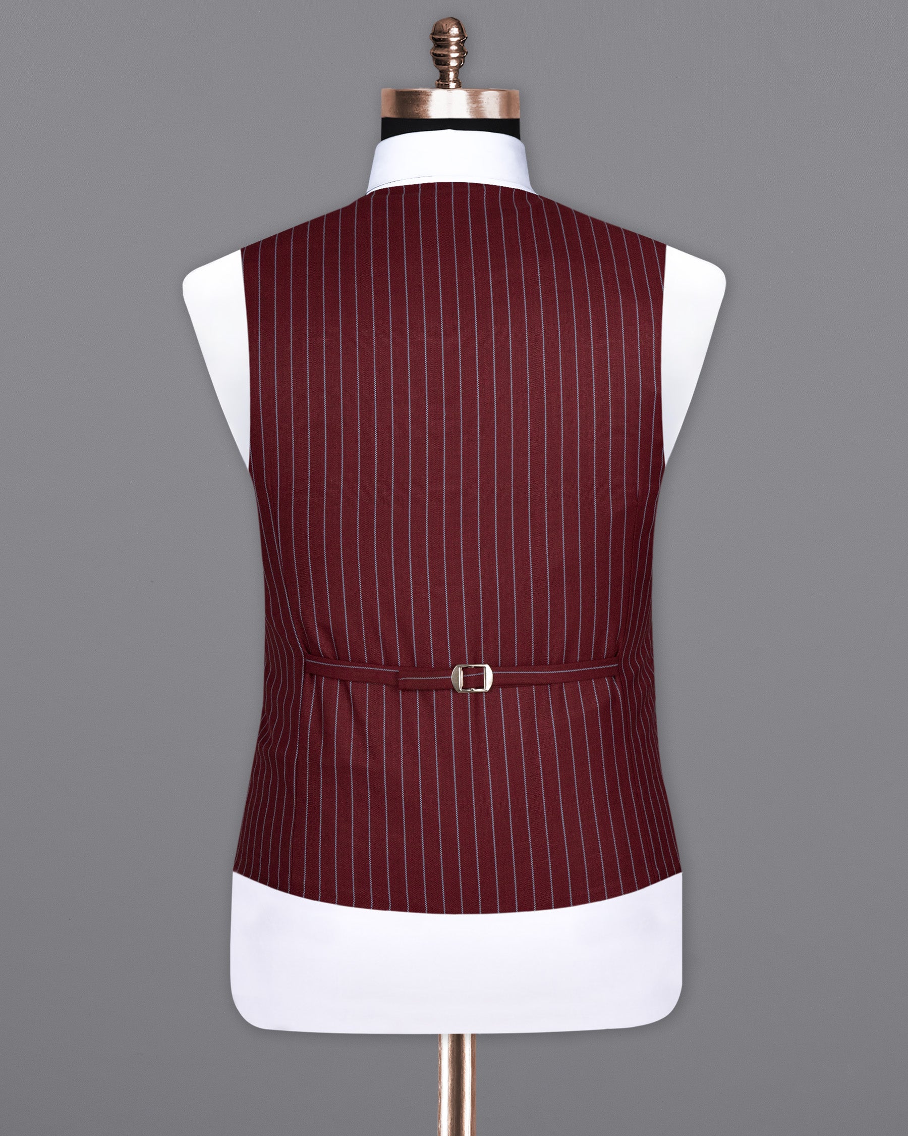 Paprika Red Striped Wool Rich Waistcoat V1501-36, V1501-38, V1501-40, V1501-42, V1501-44, V1501-46, V1501-48, V1501-50, V1501-52, V1501-54, V1501-56, V1501-58, V1501-60