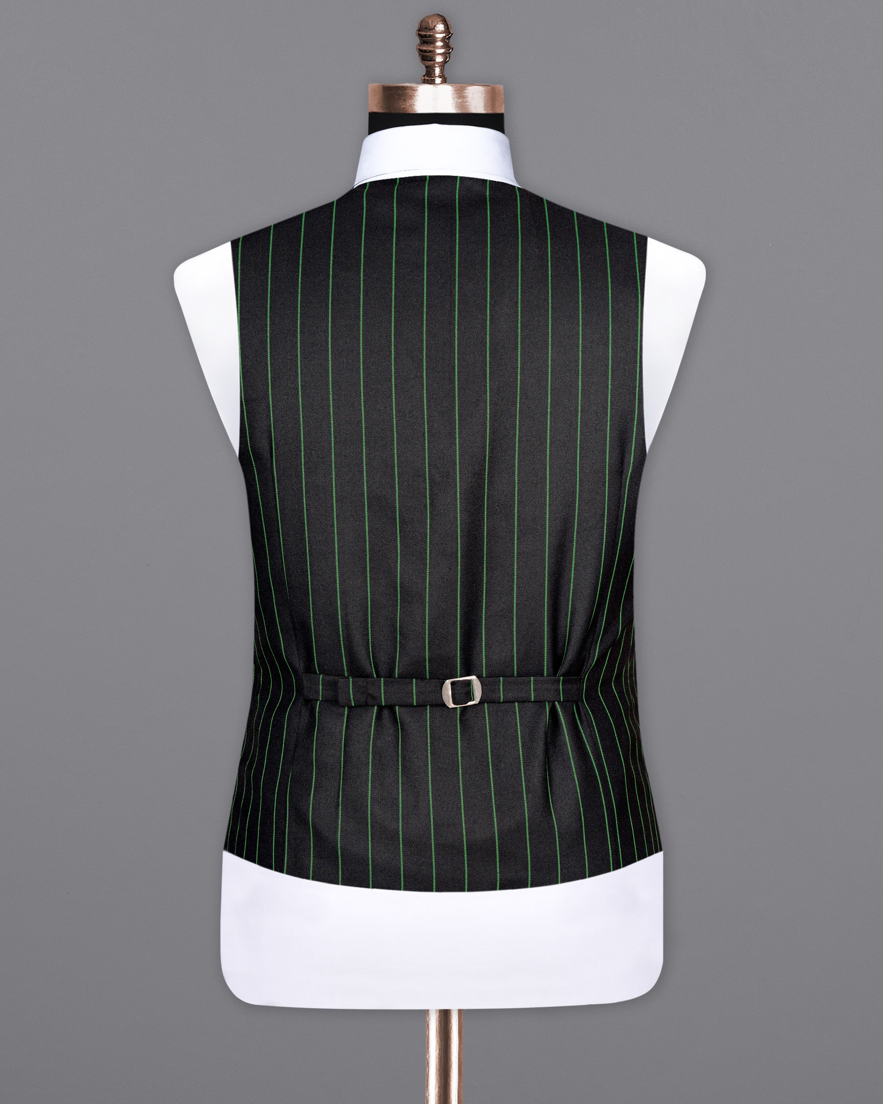 Jade Black Striped Woolrich Waistcoat V1524-36, V1524-38, V1524-40, V1524-42, V1524-44, V1524-46, V1524-48, V1524-50, V1524-52, V1524-54, V1524-56, V1524-58, V1524-60