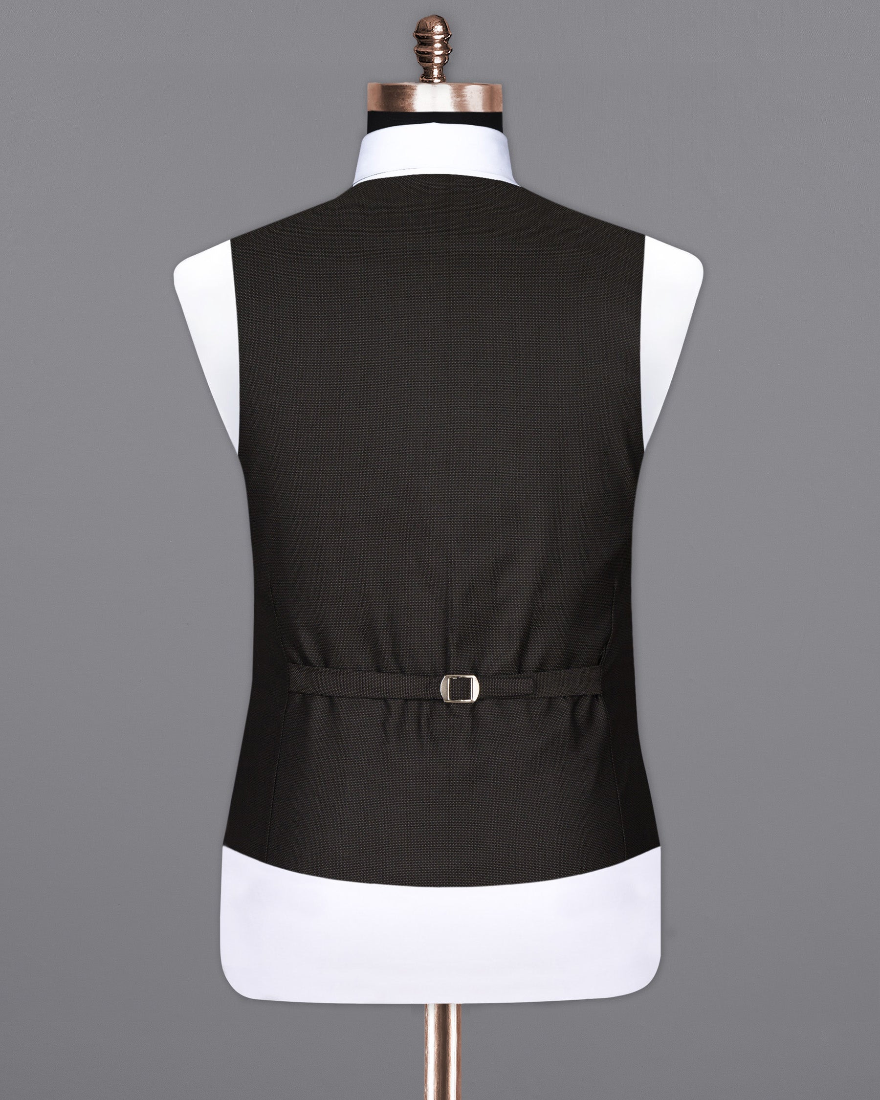 Blackish Brown Wool Rich Waistcoat V1526-36, V1526-38, V1526-40, V1526-42, V1526-44, V1526-46, V1526-48, V1526-50, V1526-52, V1526-54, V1526-56, V1526-58, V1526-60