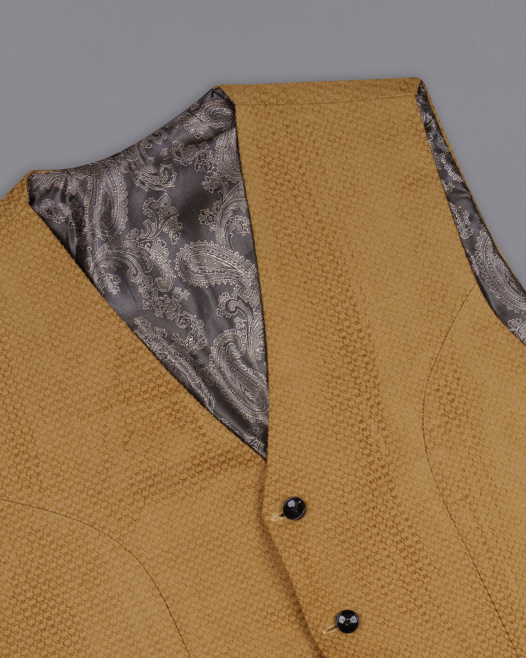 Reno Sand Brown Velvet Corduroy Box patterned Sports Waistcoat V1545-36, V1545-38, V1545-40, V1545-42, V1545-44, V1545-46, V1545-48, V1545-50, V1545-52, V1545-54, V1545-56, V1545-58, V1545-60