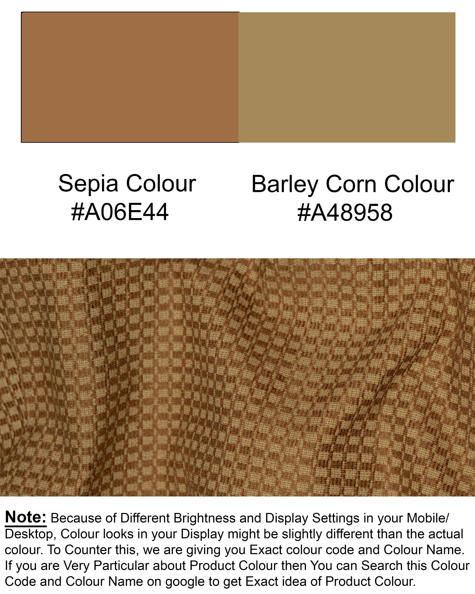 Sepia Brown Velvet Corduroy Box patterned Sports Waistcoat V1548-36, V1548-38, V1548-40, V1548-42, V1548-44, V1548-46, V1548-48, V1548-50, V1548-52, V1548-54, V1548-56, V1548-58, V1548-60