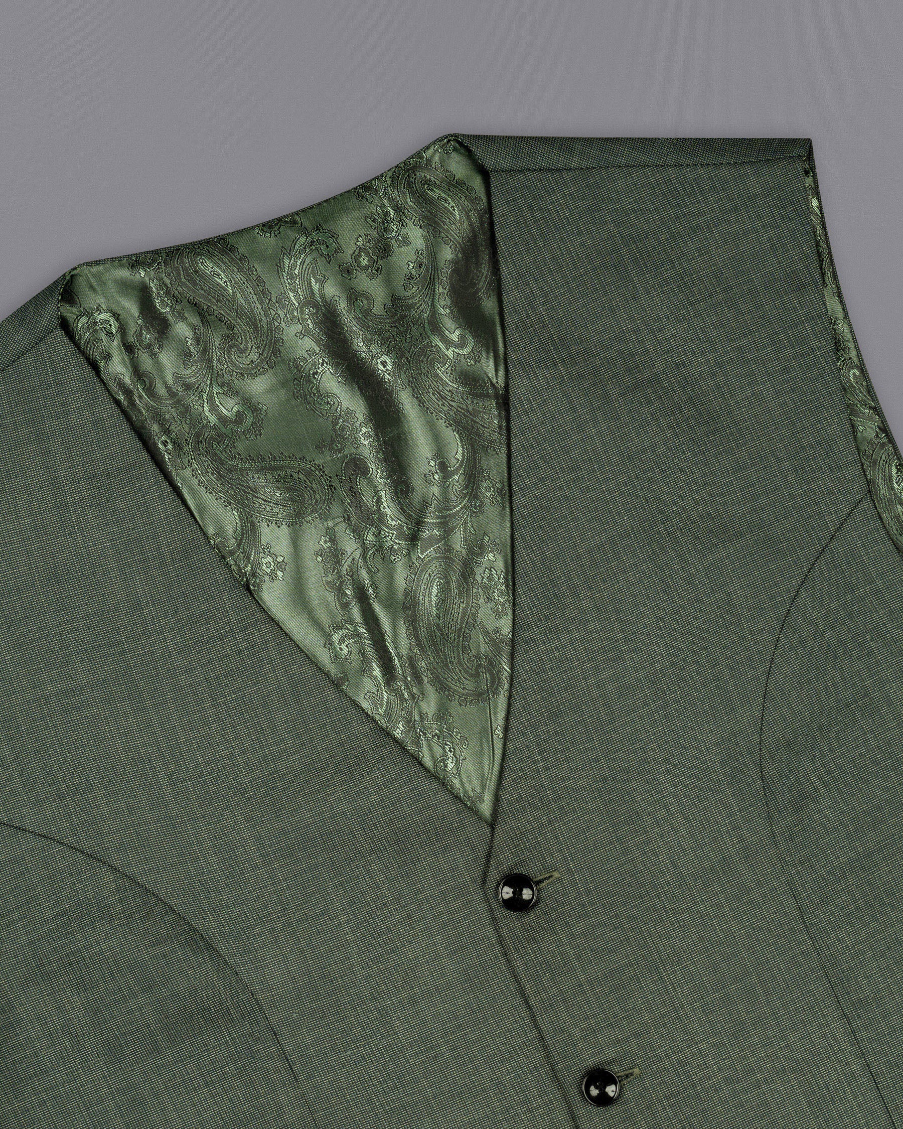 Timber Green Wool Rich Waistcoat V1549-36, V1549-38, V1549-40, V1549-42, V1549-44, V1549-46, V1549-48, V1549-50, V1549-52, V1549-54, V1549-56, V1549-58, V1549-60