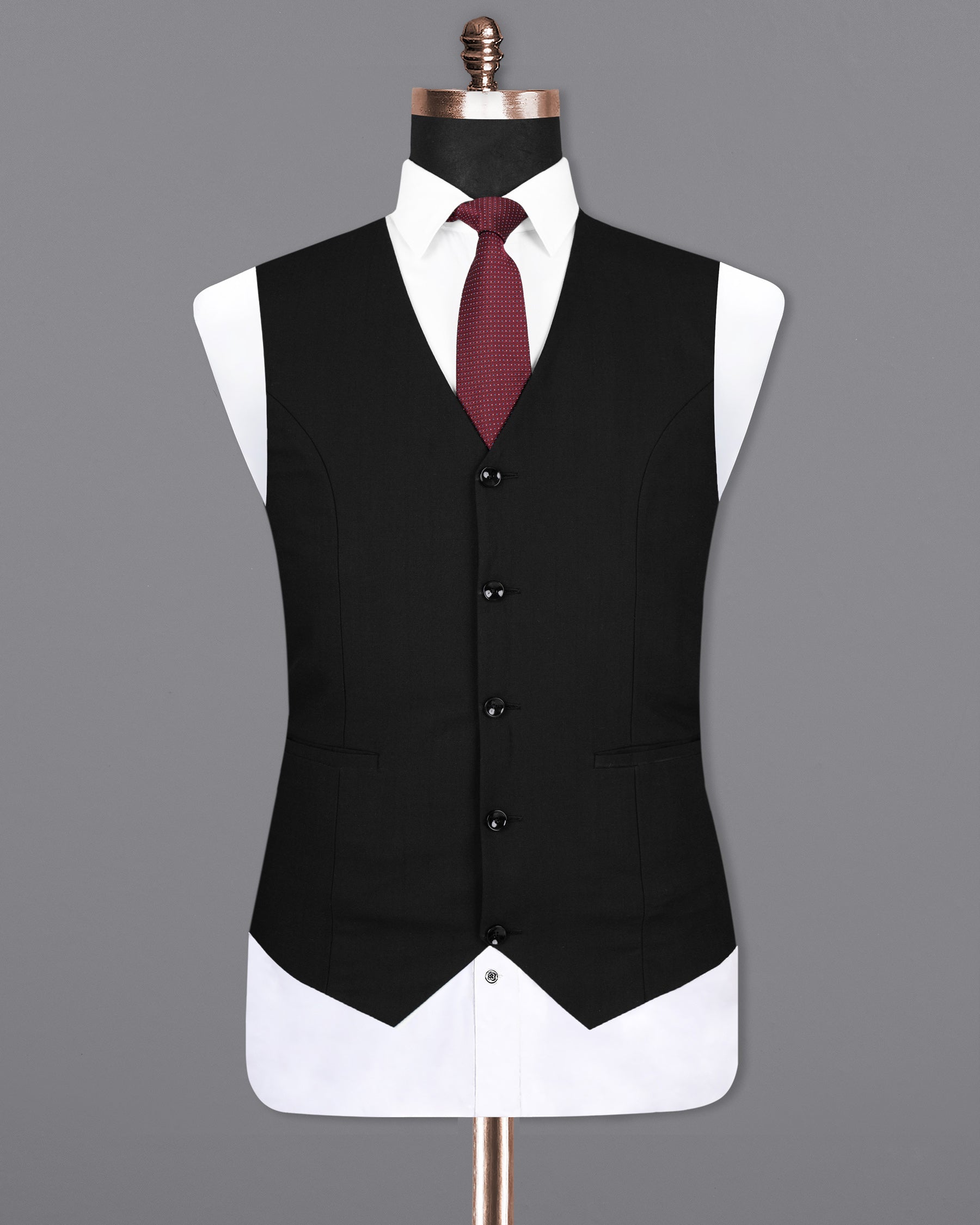 Jade Black Wool Rich Waistcoat V1552-36, V1552-38, V1552-40, V1552-42, V1552-44, V1552-46, V1552-48, V1552-50, V1552-52, V1552-54, V1552-56, V1552-58, V1552-60