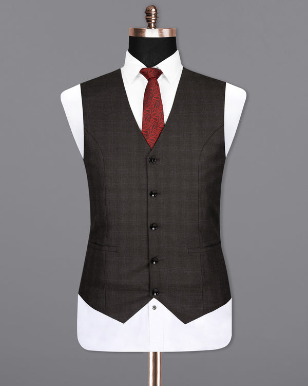 Maine Grey Woolrich Subtle Plaid Waistcoat V1557-36, V1557-38, V1557-40, V1557-42, V1557-44, V1557-46, V1557-48, V1557-50, V1557-52, V1557-54, V1557-56, V1557-58, V1557-60