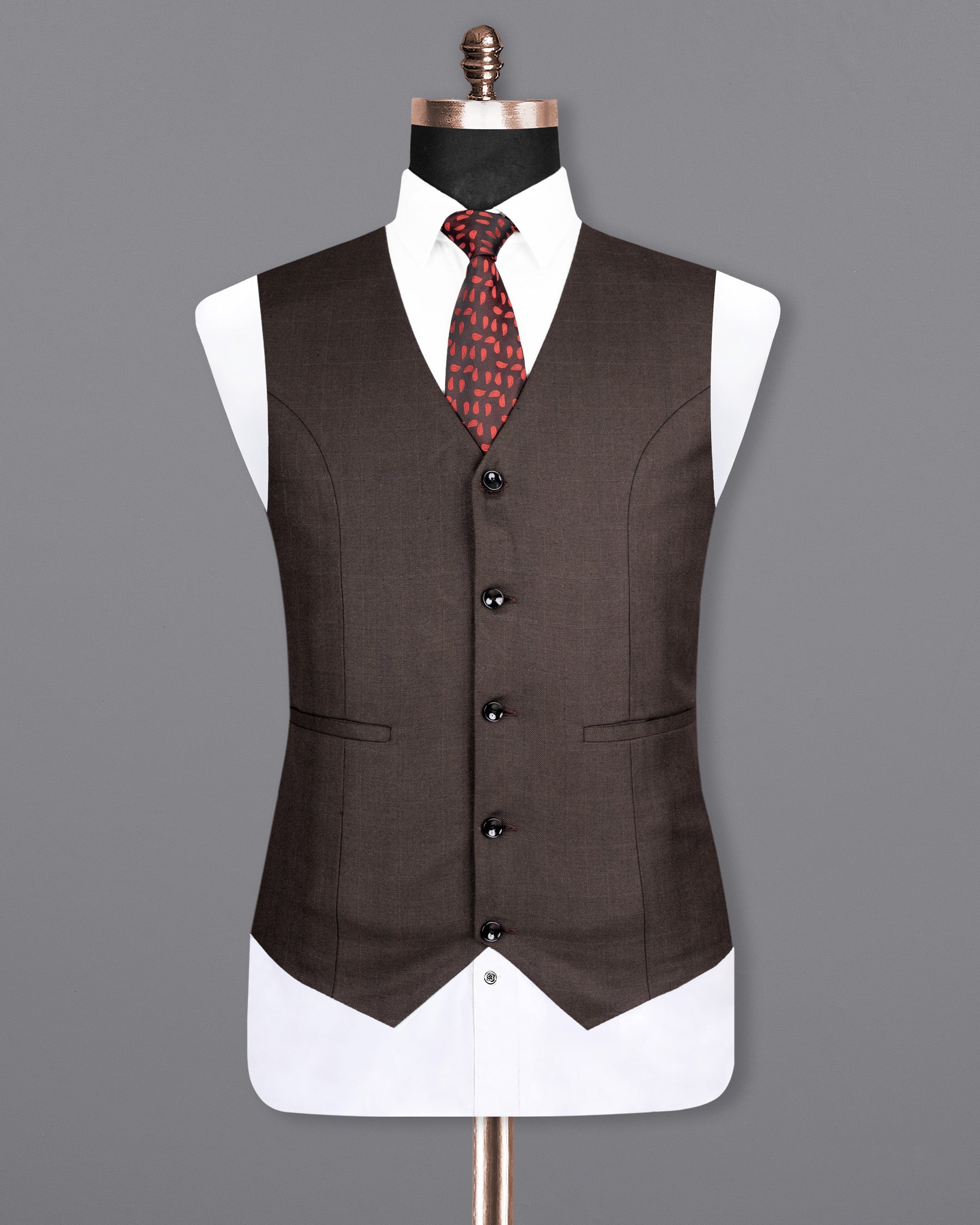 Rebel Brown subtle Woolrich Waistcoat V1578-36, V1578-38, V1578-40, V1578-42, V1578-44, V1578-46, V1578-48, V1578-50, V1578-52, V1578-54, V1578-56, V1578-58, V1578-60