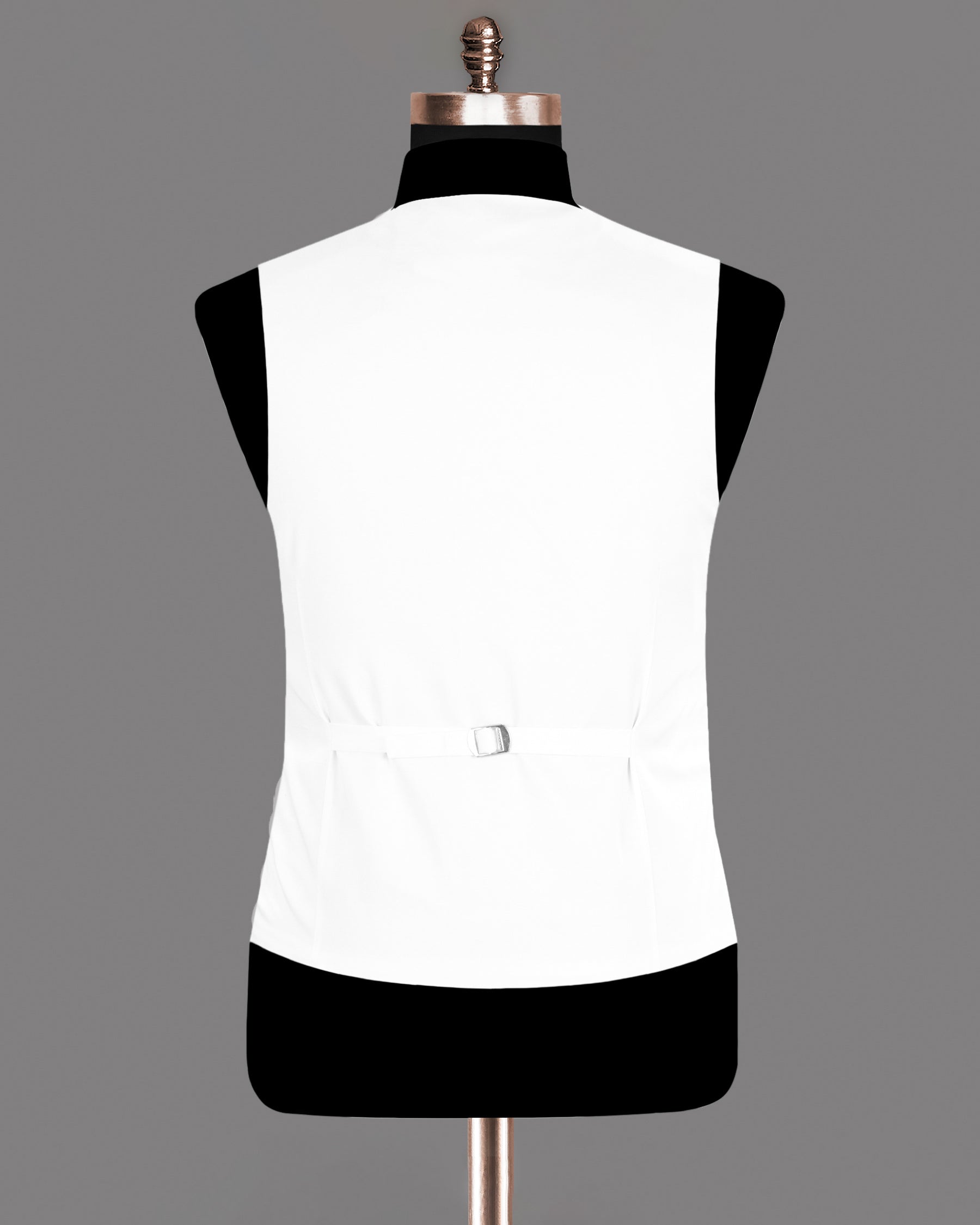 Bright White Subtle Sheen Waistcoat V158-36, V158-38, V158-40, V158-42, V158-44, V158-46, V158-48, V158-50, V158-52, V158-54, V158-56, V158-58, V158-60