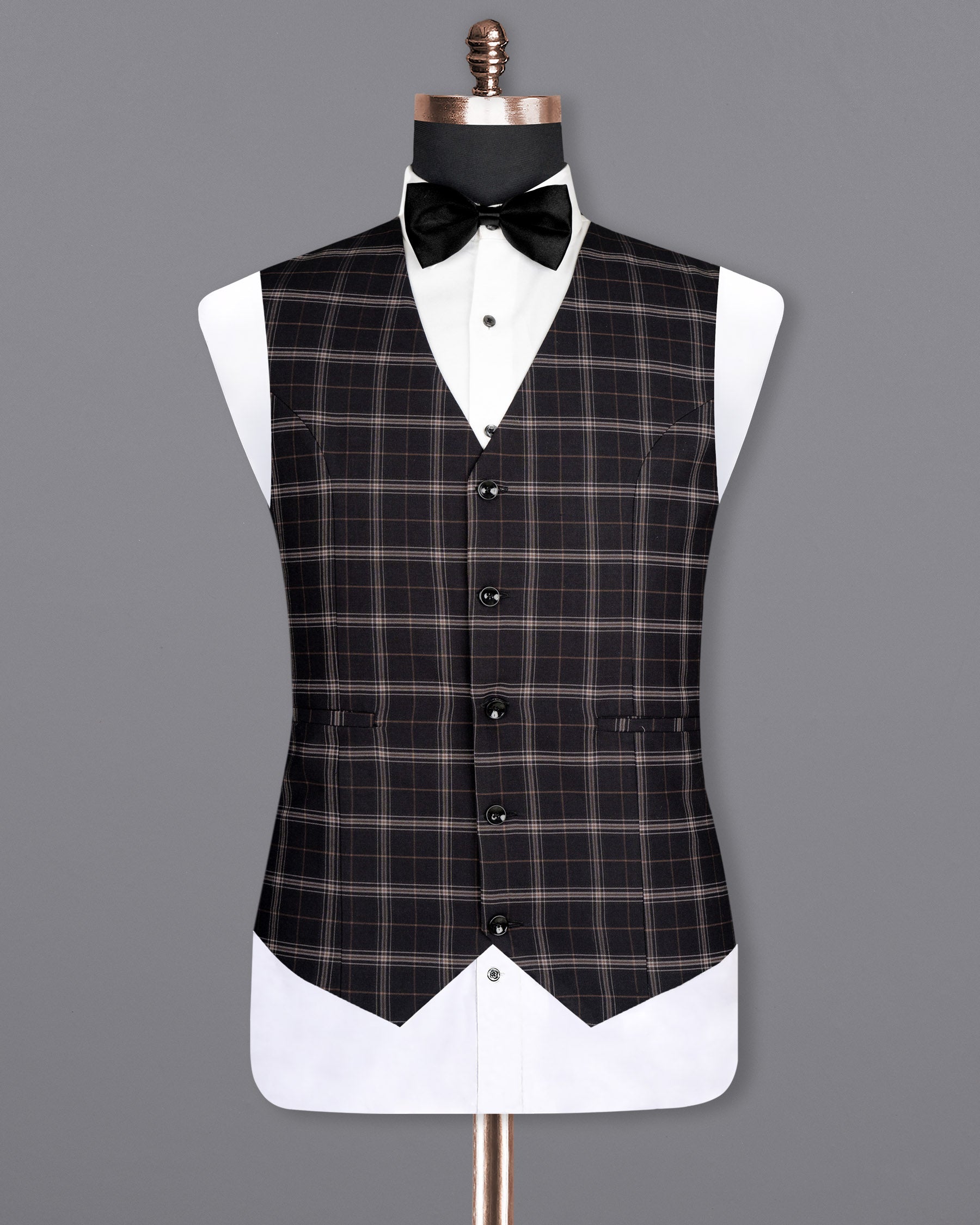 Mind Shaft Black Plaid Woolrich Waistcoat V1620-36, V1620-38, V1620-40, V1620-42, V1620-44, V1620-46, V1620-48, V1620-50, V1620-52, V1620-54, V1620-56, V1620-58, V1620-60