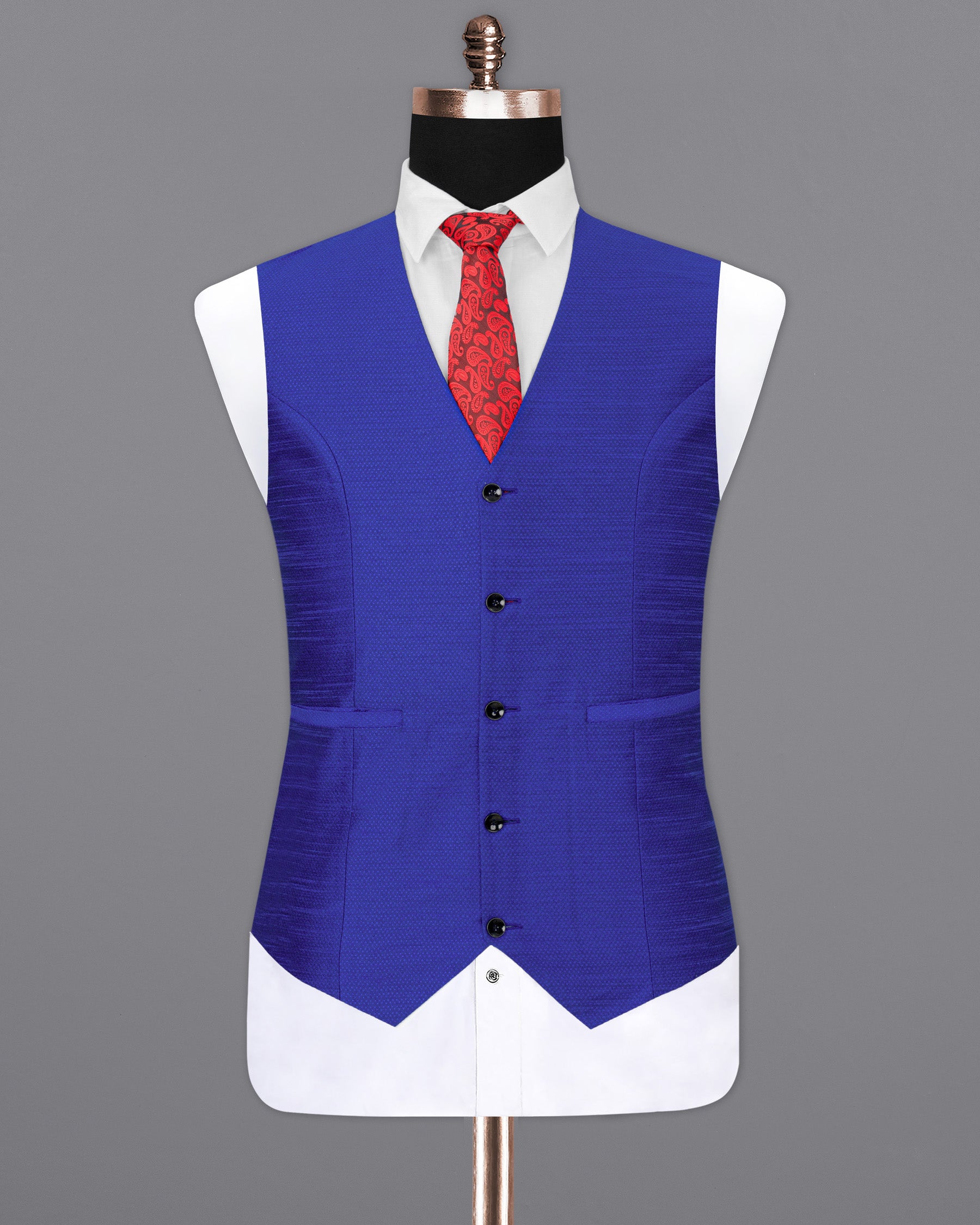 Biscay Blue Super Soft Waistcoat V1639-36, V1639-38, V1639-40, V1639-42, V1639-44, V1639-46, V1639-48, V1639-50, V1639-52, V1639-54, V1639-56, V1639-58, V1639-60