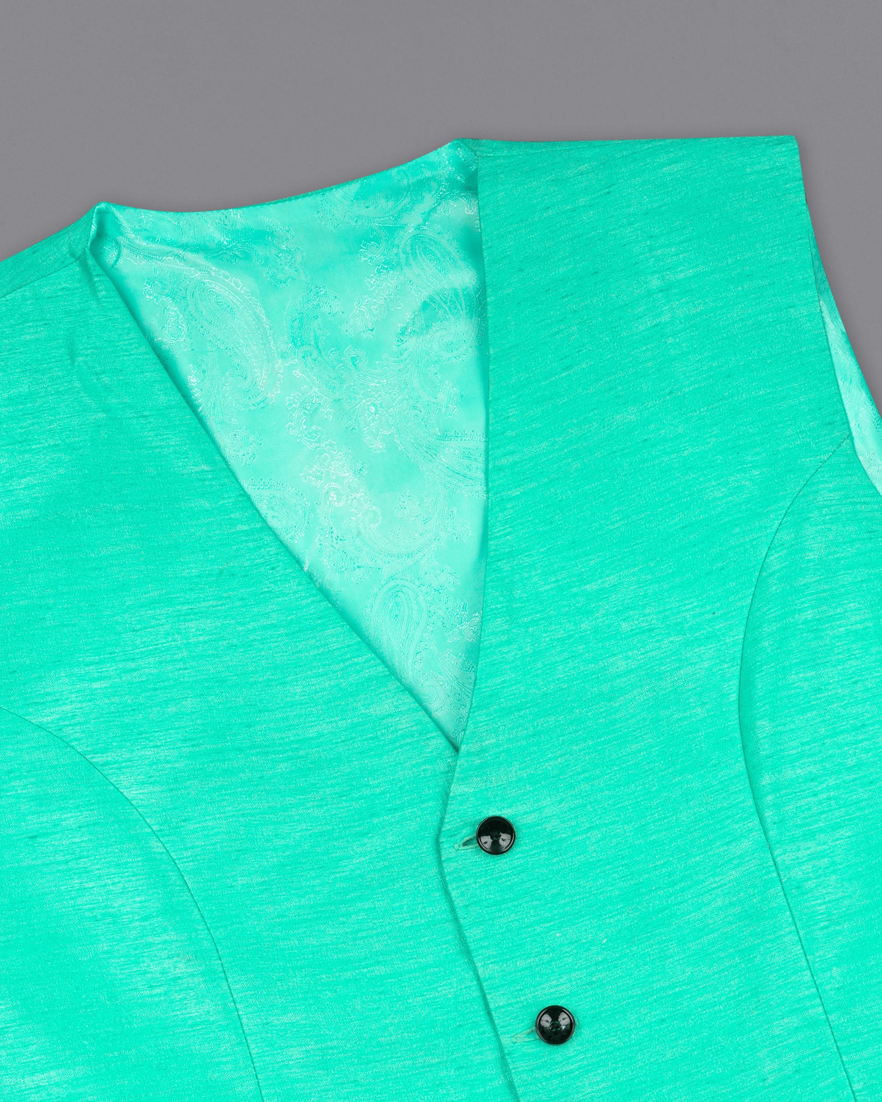 Bright Turquoise Textured  Waistcoat V1640-36, V1640-38, V1640-40, V1640-42, V1640-44, V1640-46, V1640-48, V1640-50, V1640-52, V1640-54, V1640-56, V1640-58, V1640-60