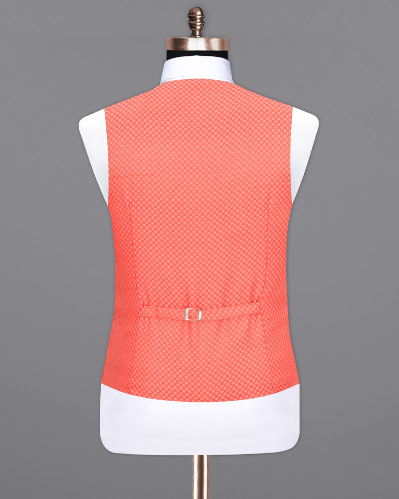 Bittersweet Pink Textured Waistcoat V1656-36, V1656-38, V1656-40, V1656-42, V1656-44, V1656-46, V1656-48, V1656-50, V1656-52, V1656-54, V1656-56, V1656-58, V1656-60