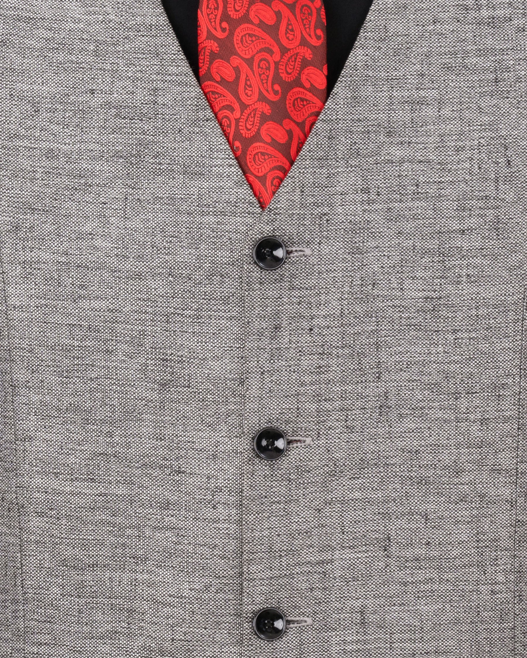 Spun Parl Gray Textured Waistcoat V1658-36, V1658-38, V1658-40, V1658-42, V1658-44, V1658-46, V1658-48, V1658-50, V1658-52, V1658-54, V1658-56, V1658-58, V1658-60