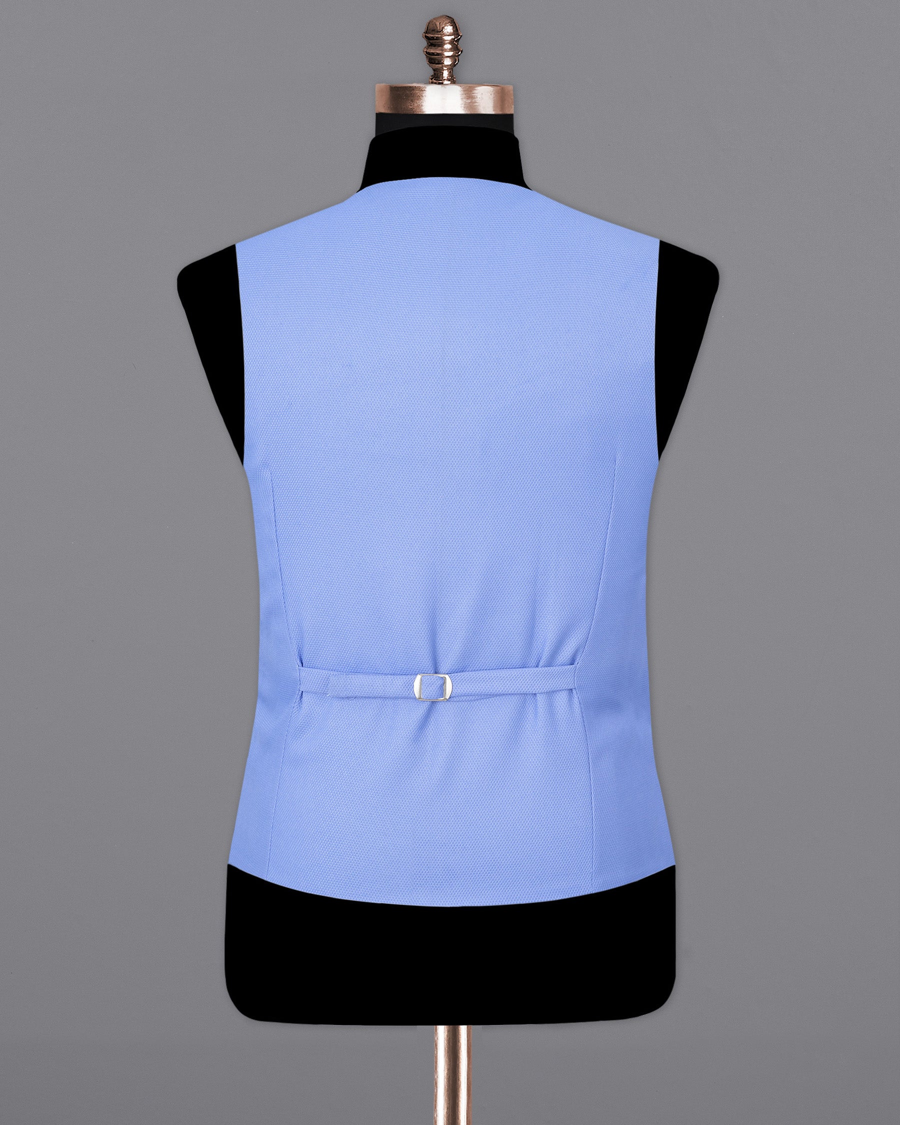 Jordy Blue Micro Textured Sports Waistcoat V1672-36, V1672-38, V1672-40, V1672-42, V1672-44, V1672-46, V1672-48, V1672-50, V1672-52, V1672-54, V1672-56, V1672-58, V1672-60