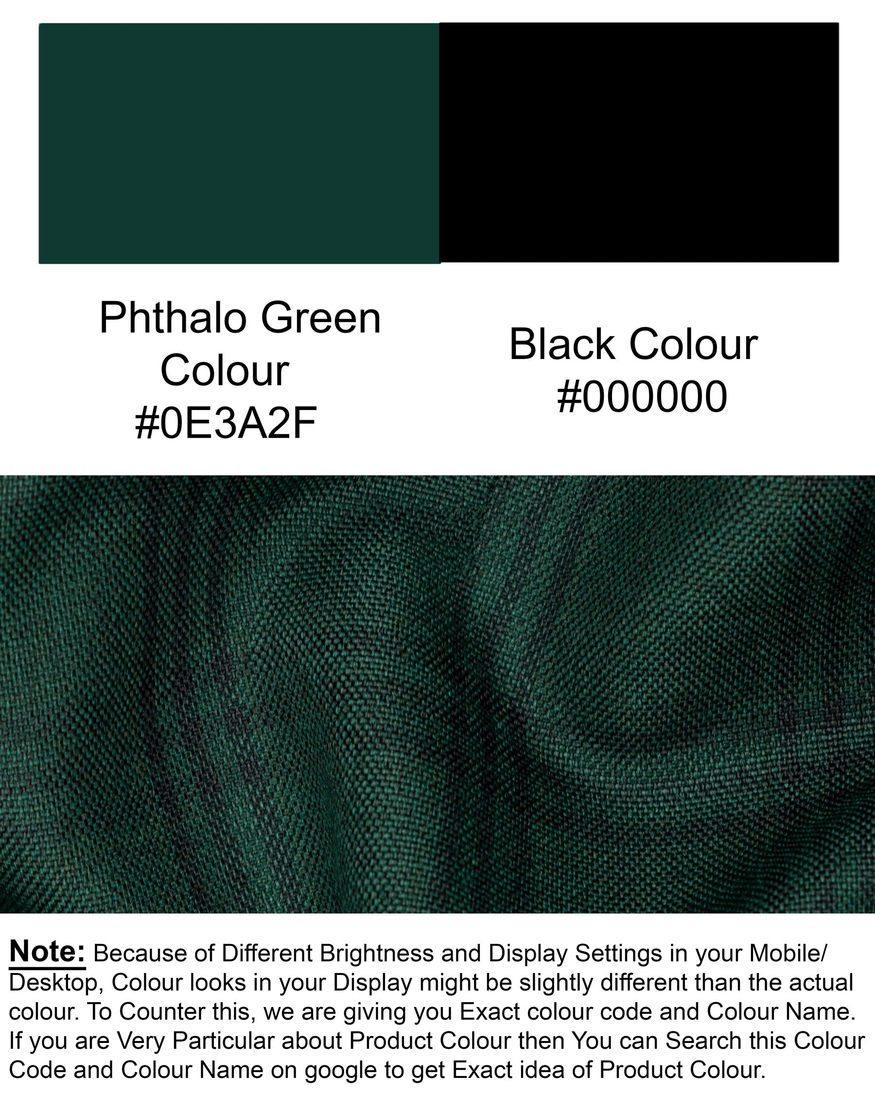 Phthalo Green Windowpane Waistcoat