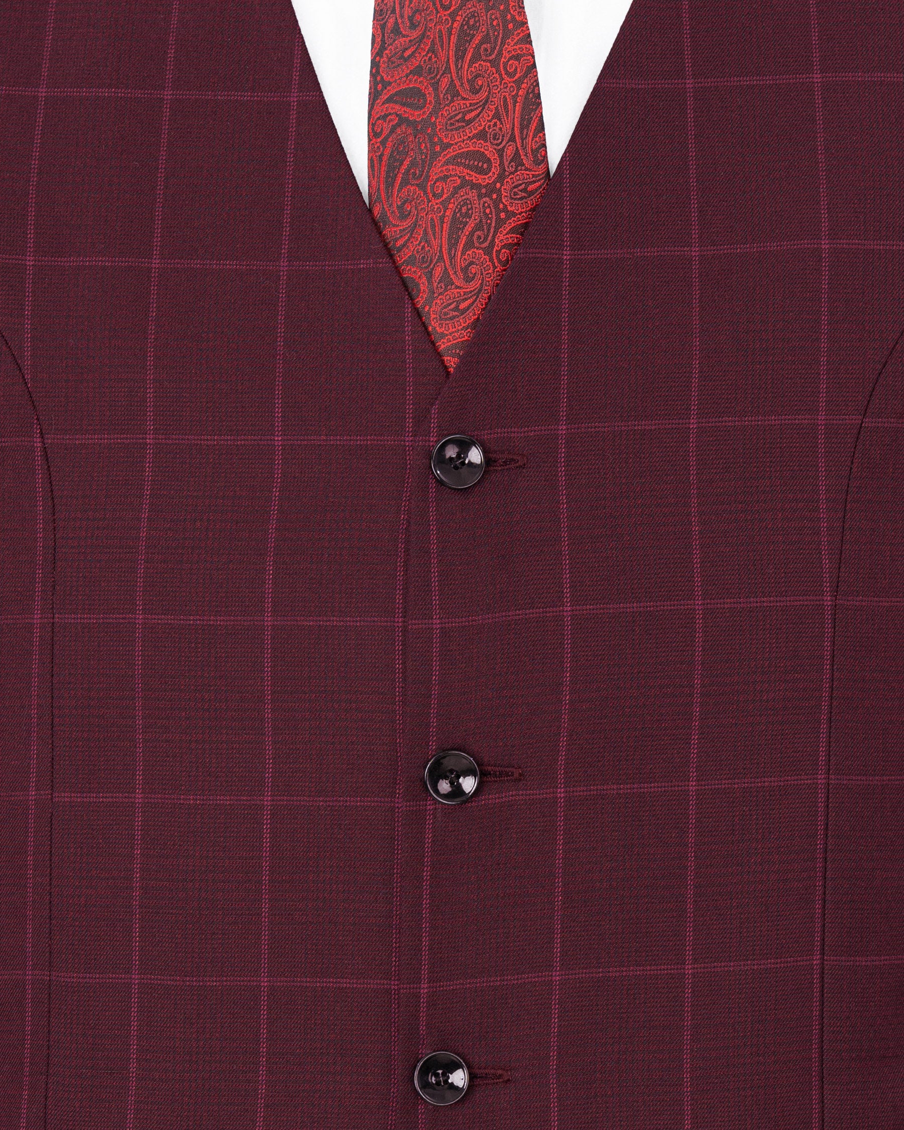 Barossa Windowpane Waistcoat