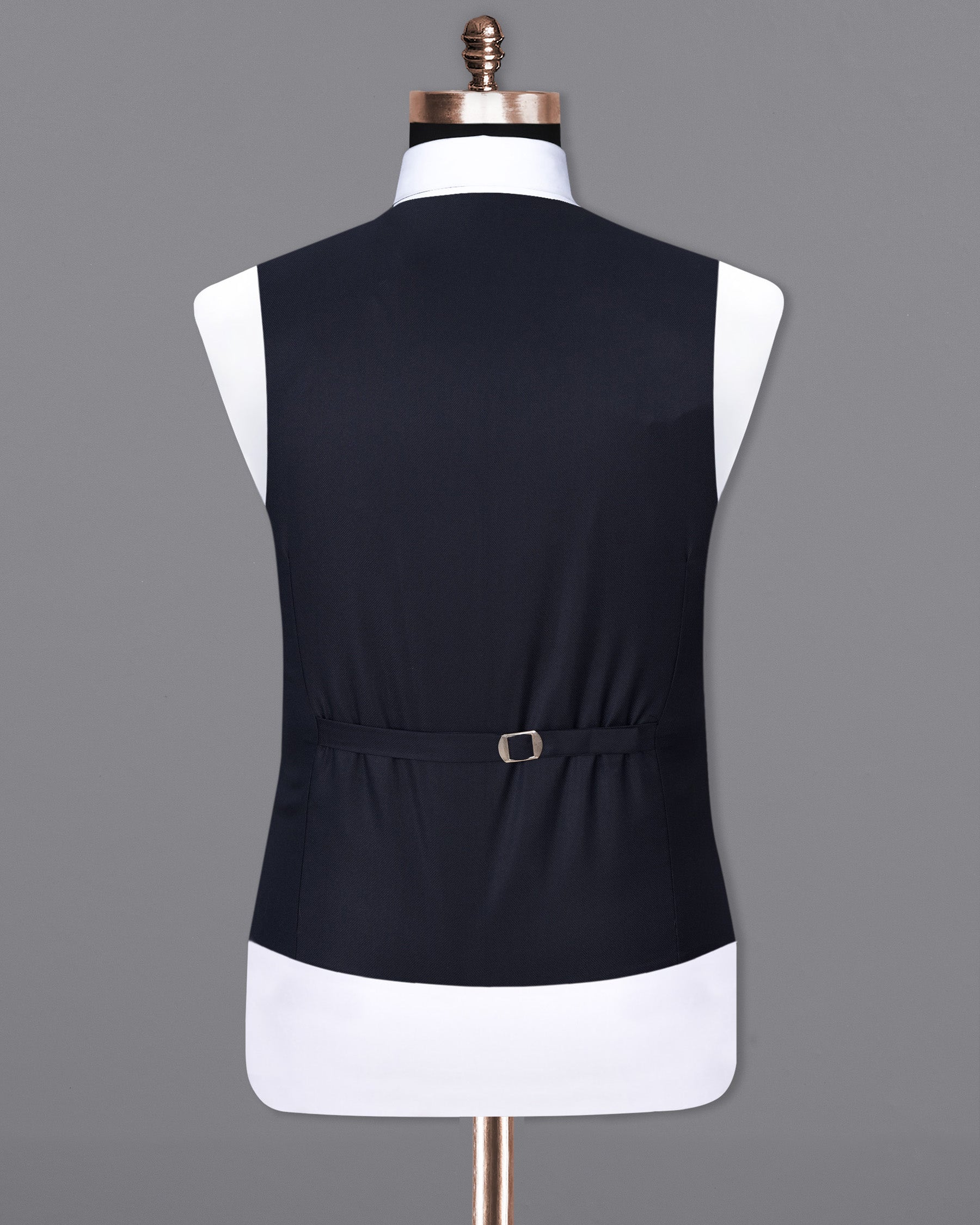 Ebony Clay Blue textured Waistcoat V1773-36, V1773-38, V1773-40, V1773-42, V1773-44, V1773-46, V1773-48, V1773-50, V1773-52, V1773-54, V1773-56, V1773-58, V1773-60