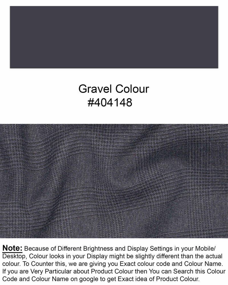 Gravel Gray Plaid Waistcoat V1849-36, V1849-38, V1849-40, V1849-42, V1849-44, V1849-46, V1849-48, V1849-50, V1849-52, V1849-54, V1849-56, V1849-58, V1849-60