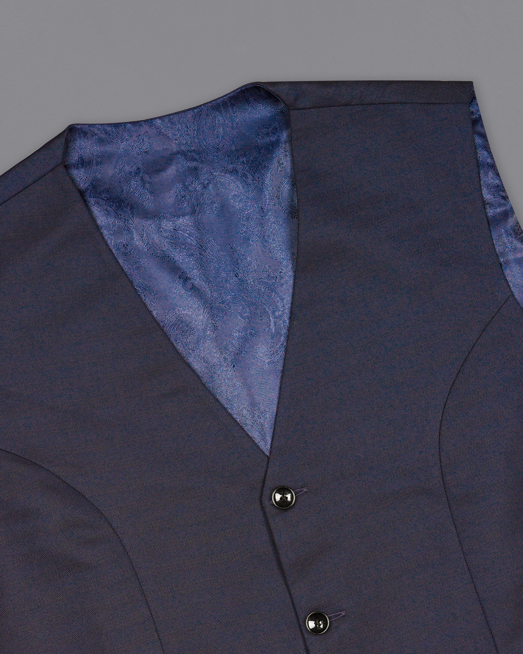 Tuna Blue Waistcoat V1850-36, V1850-38, V1850-40, V1850-42, V1850-44, V1850-46, V1850-48, V1850-50, V1850-52, V1850-54, V1850-56, V1850-58, V1850-60