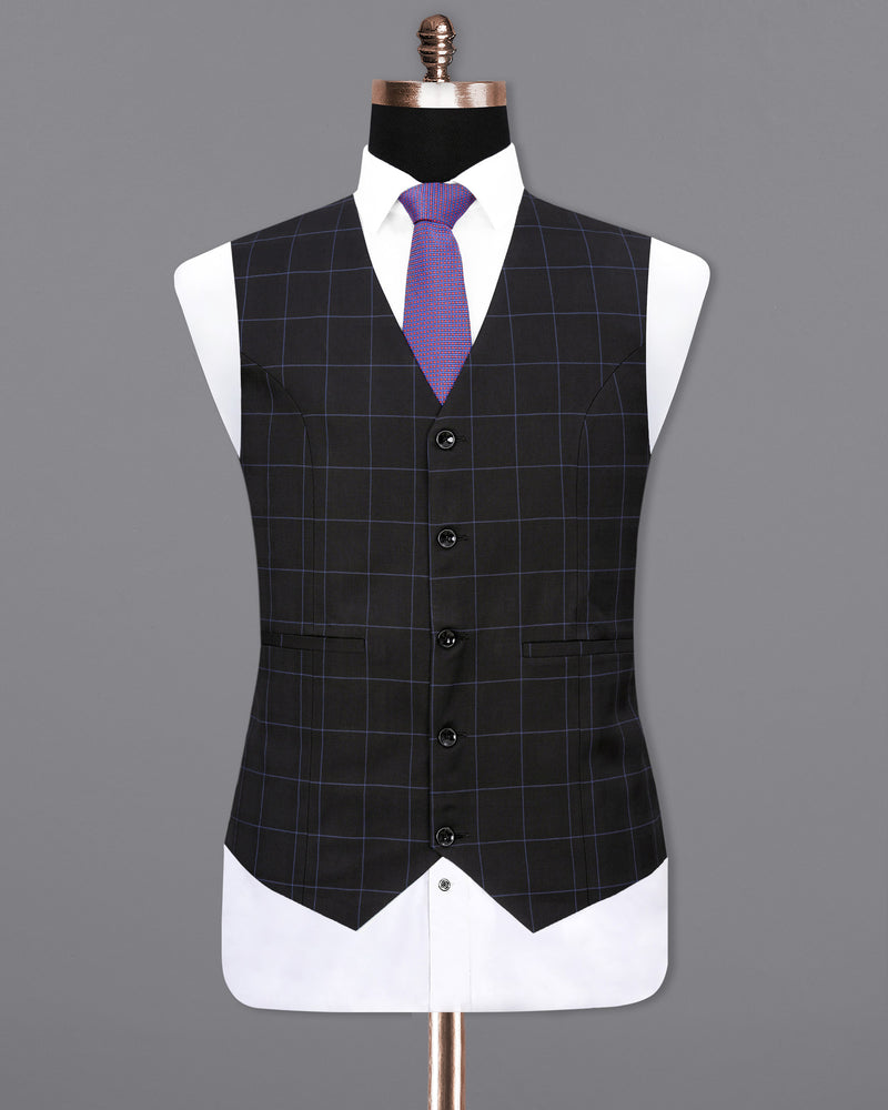 Thunder Plaid Waistcoat V1891-36, V1891-38, V1891-40, V1891-42, V1891-44, V1891-46, V1891-48, V1891-50, V1891-52, V1891-54, V1891-56, V1891-58, V1891-60
