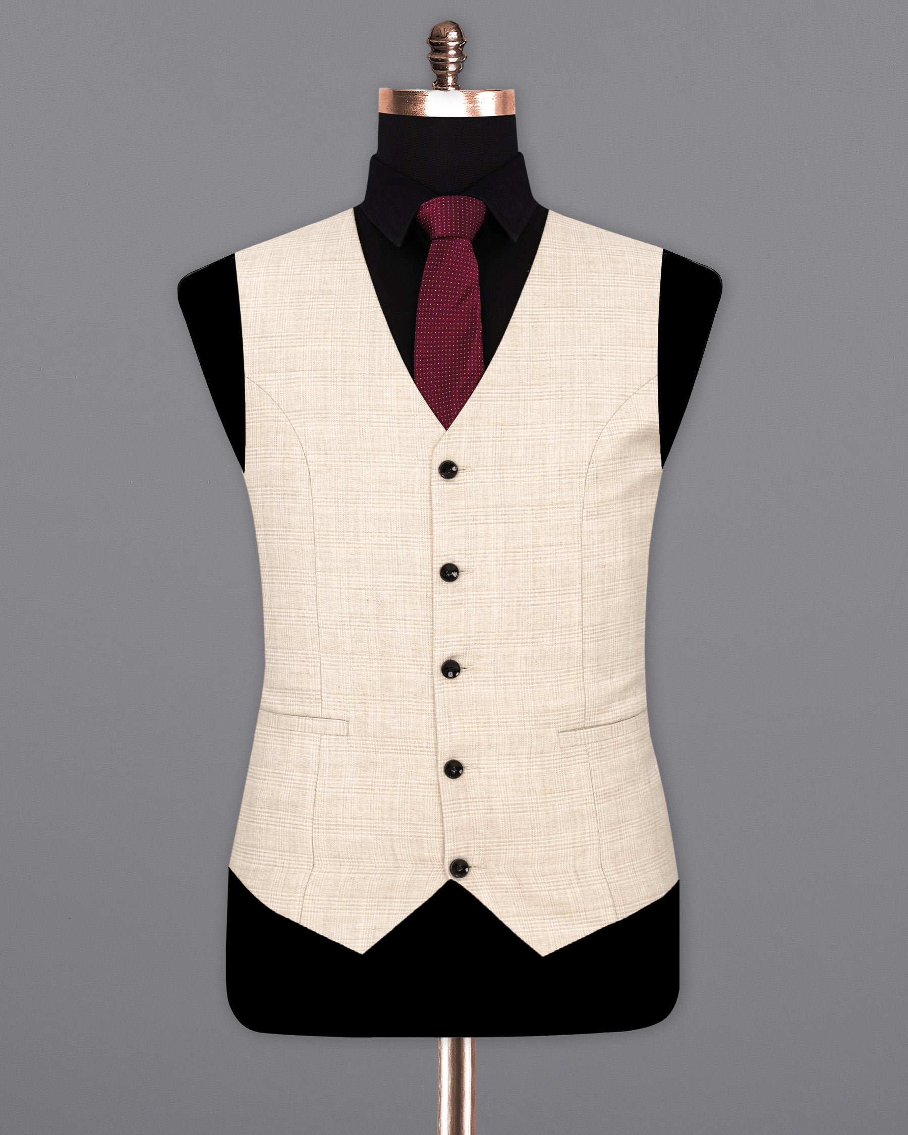 Merino Brown Solid Waistcoat V1899-36, V1899-38, V1899-40, V1899-42, V1899-44, V1899-46, V1899-48, V1899-50, V1899-52, V1899-54, V1899-56, V1899-58, V1899-60