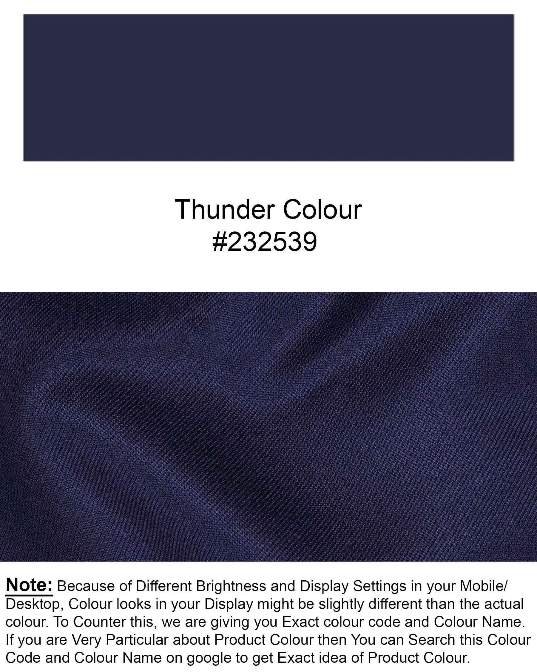 Thunder Blue Solid Waistcoat V1907-36, V1907-38, V1907-40, V1907-42, V1907-44, V1907-46, V1907-48, V1907-50, V1907-52, V1907-54, V1907-56, V1907-58, V1907-60