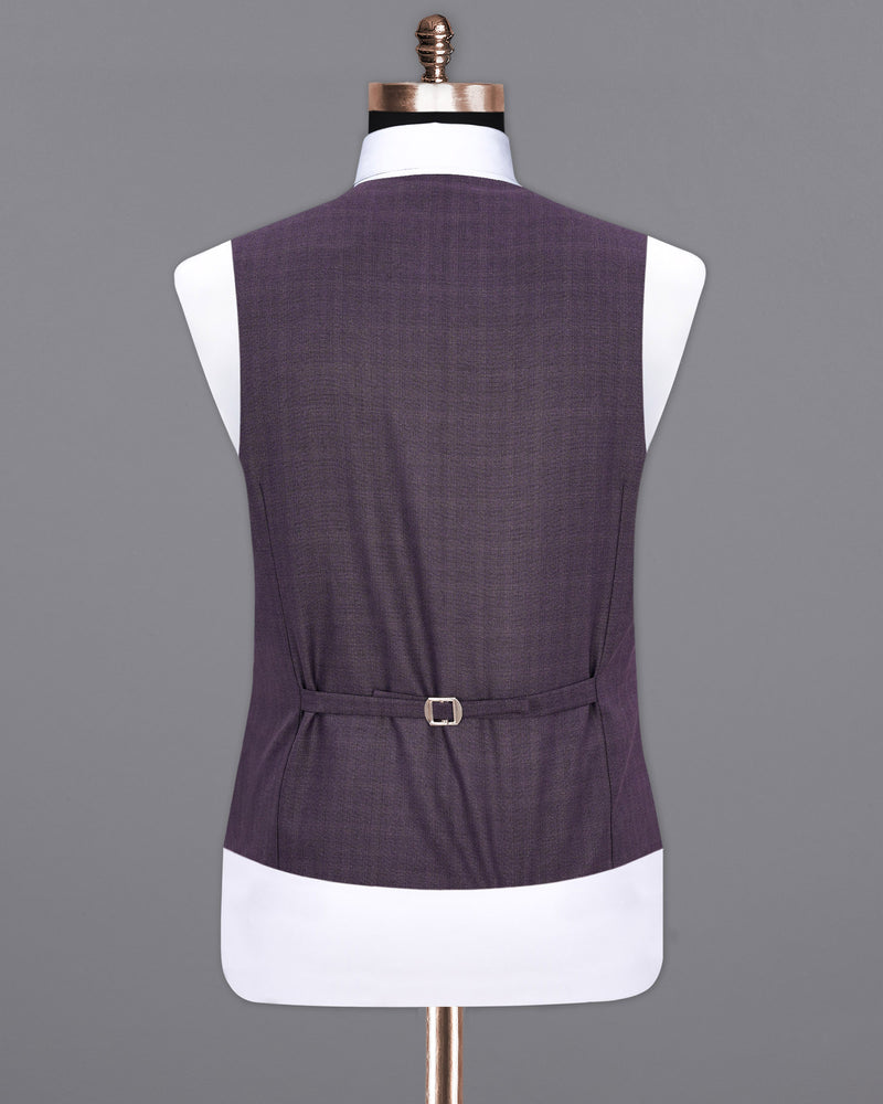 Gunmetal Purple Plaid Waistcoat V1909-36, V1909-38, V1909-40, V1909-42, V1909-44, V1909-46, V1909-48, V1909-50, V1909-52, V1909-54, V1909-56, V1909-58, V1909-60