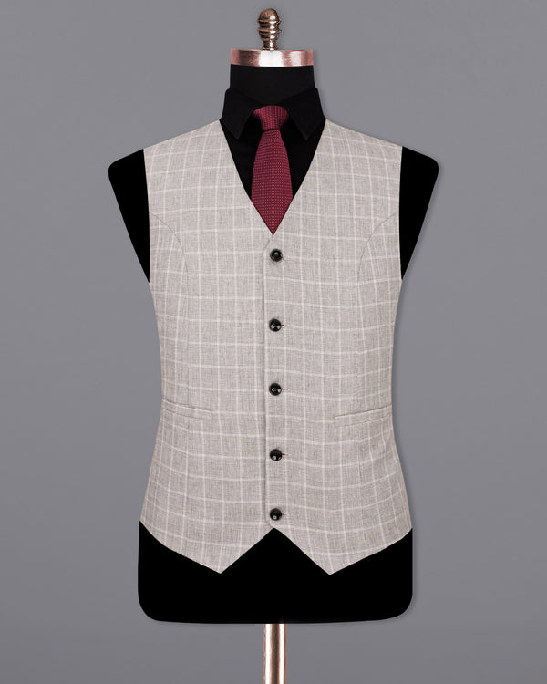 Timberwolf light Brown Plaid Waistcoat V1920-36, V1920-38, V1920-40, V1920-42, V1920-44, V1920-46, V1920-48, V1920-50, V1920-52, V1920-54, V1920-56, V1920-58, V1920-60