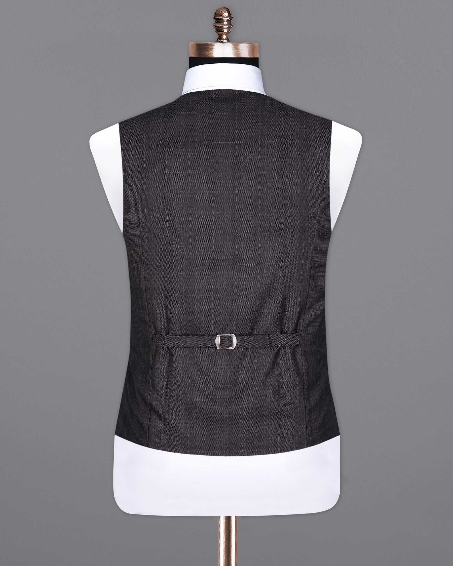 Charcoal Brown Plaid Waistcoat V1928-36, V1928-38, V1928-40, V1928-42, V1928-44, V1928-46, V1928-48, V1928-50, V1928-52, V1928-54, V1928-56, V1928-58, V1928-60