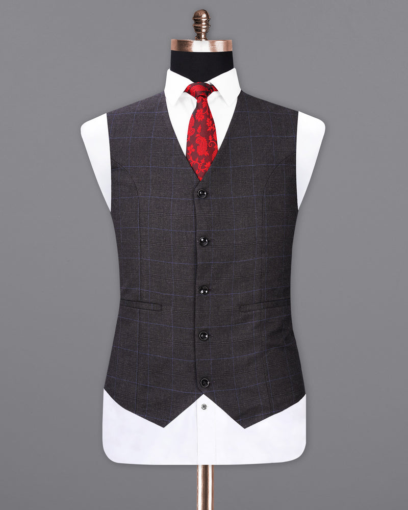 Eclipse Gray Plaid Waistcoat V1954-36, V1954-38, V1954-40, V1954-42, V1954-44, V1954-46, V1954-48, V1954-50, V1954-52, V1954-54, V1954-56, V1954-58, V1954-60