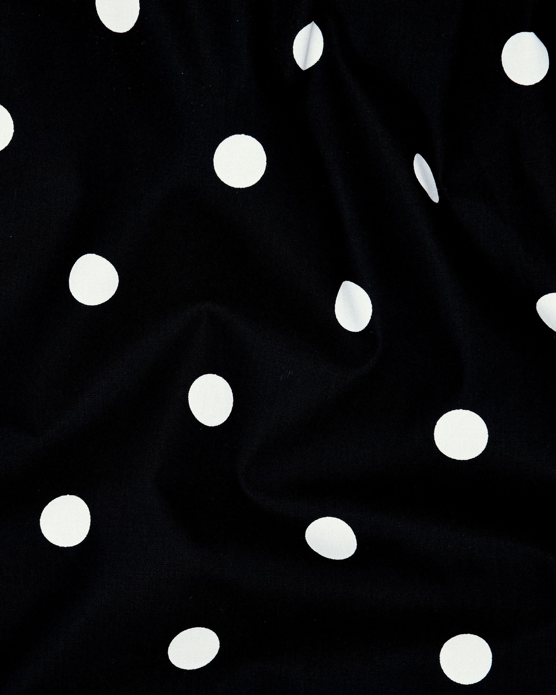 Black Polka Dotted Wool Waistcoat