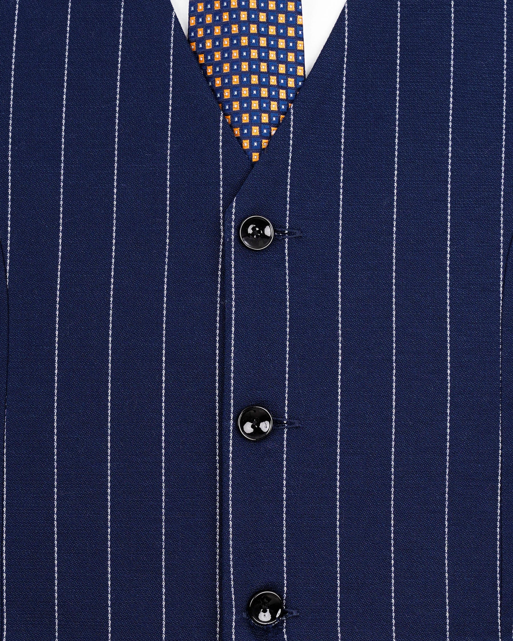 Zodiac Blue Striped Waistcoat V1983-36, V1983-38, V1983-40, V1983-42, V1983-44, V1983-46, V1983-48, V1983-50, V1983-52, V1983-54, V1983-56, V1983-58, V1983-60