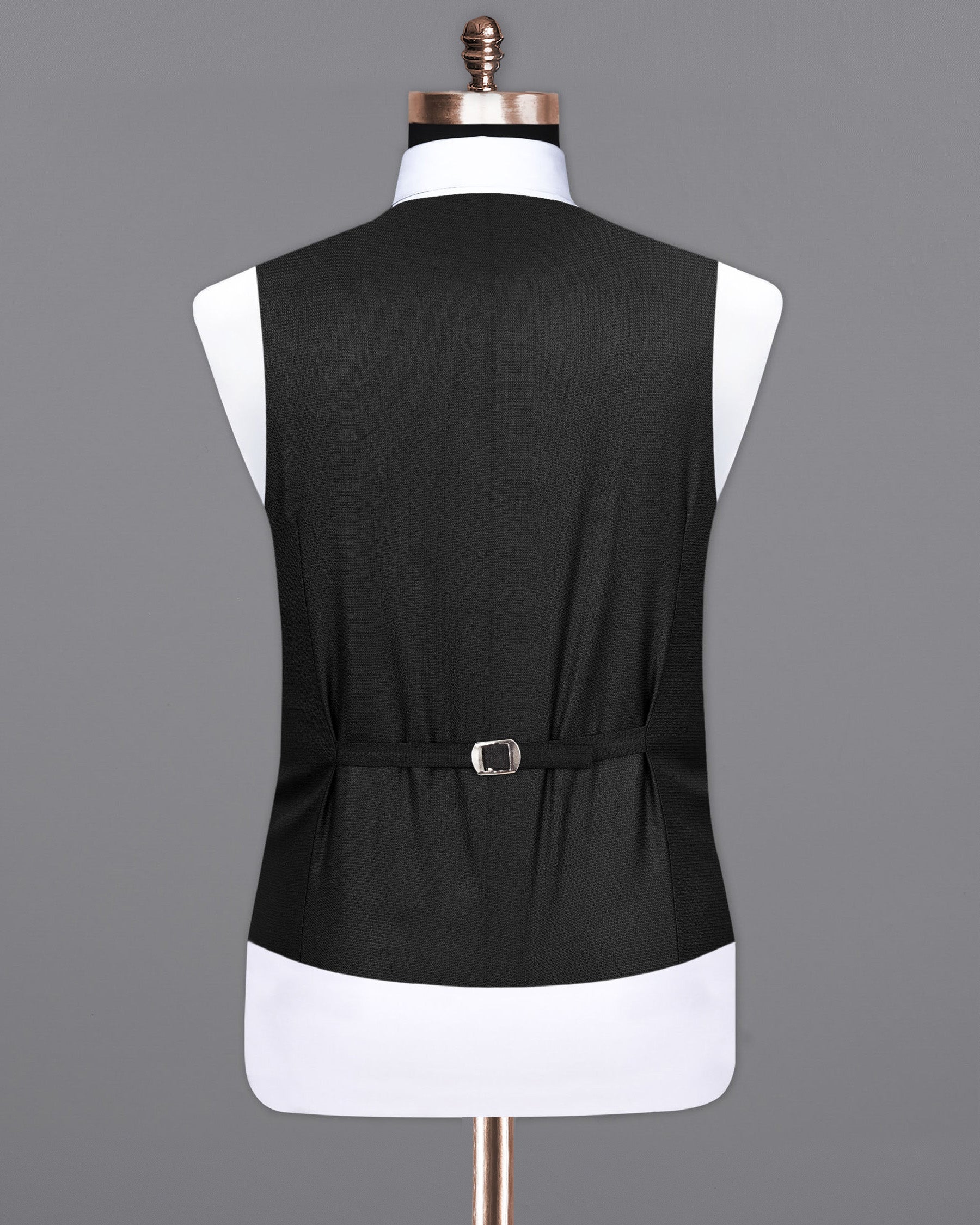 Melanzane Jade Black Waistcoat V1984-36, V1984-38, V1984-40, V1984-42, V1984-44, V1984-46, V1984-48, V1984-50, V1984-52, V1984-54, V1984-56, V1984-58, V1984-60