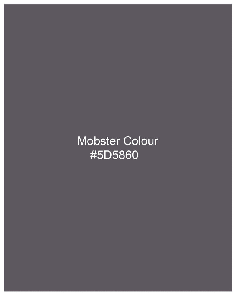 Mobster Grey Windowpane Premium Cotton Waistcoat V1991-36, V1991-38, V1991-40, V1991-42, V1991-44, V1991-46, V1991-48, V1991-50, V1991-52, V1991-54, V1991-56, V1991-58, V1991-60