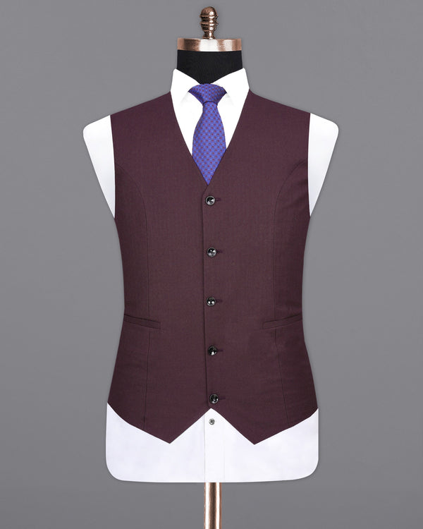 Eclipse Maroon Textured Waistcoat V1992-36, V1992-38, V1992-40, V1992-42, V1992-44, V1992-46, V1992-48, V1992-50, V1992-52, V1992-54, V1992-56, V1992-58, V1992-60