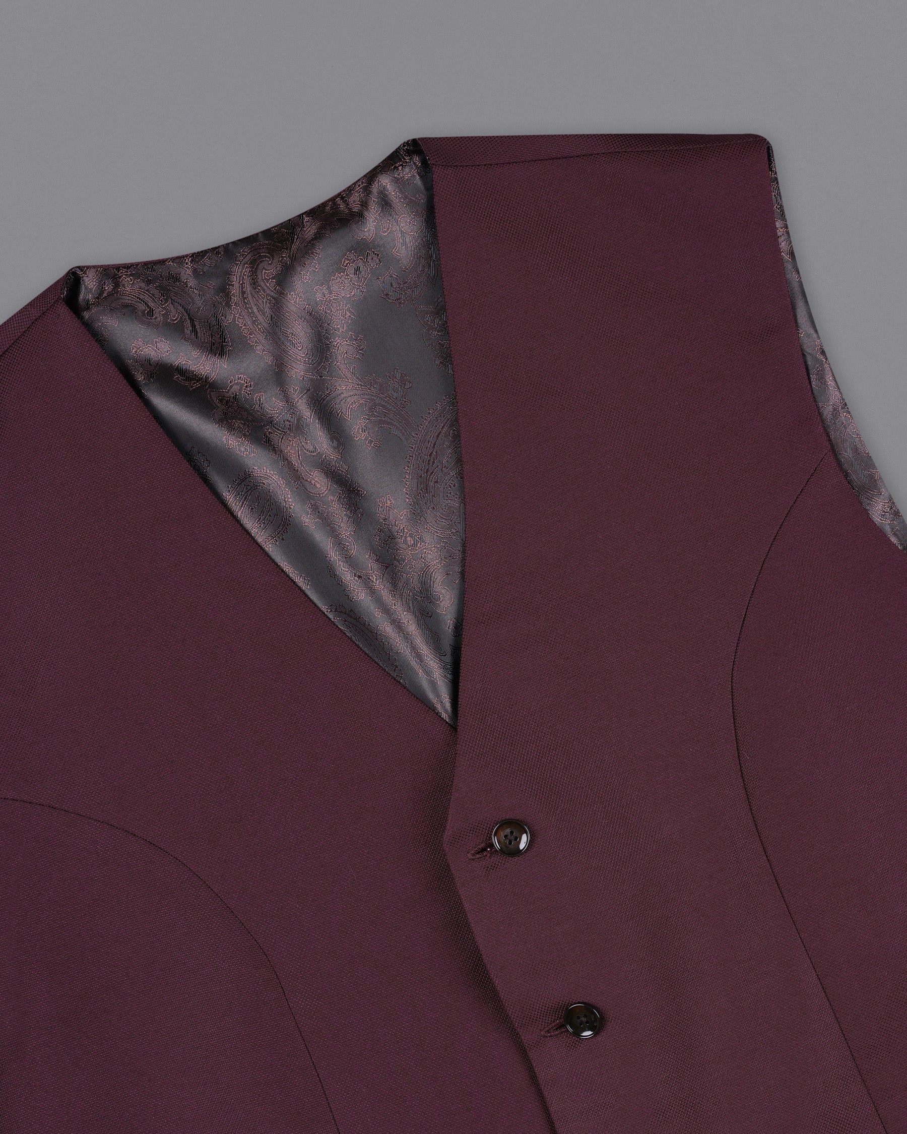 Cocoa Bean Maroon Waistcoat V1998-36, V1998-38, V1998-40, V1998-42, V1998-44, V1998-46, V1998-48, V1998-50, V1998-52, V1998-54, V1998-56, V1998-58, V1998-60