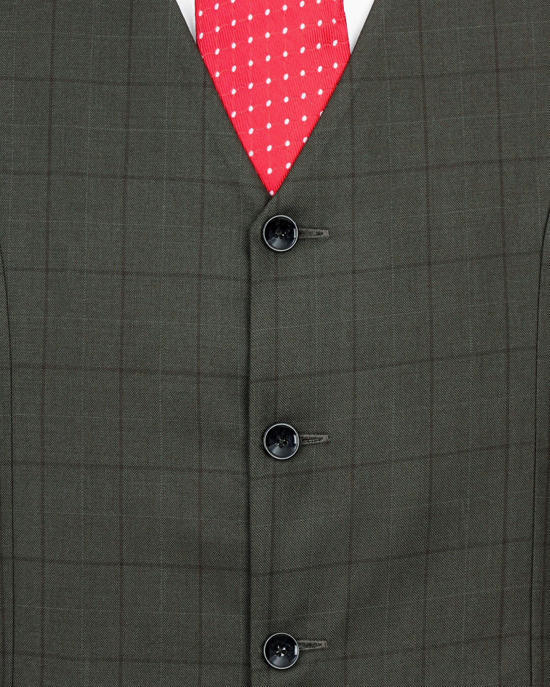 Tuatara Green Plaid Waistcoat V2012-36, V2012-38, V2012-40, V2012-42, V2012-44, V2012-46, V2012-48, V2012-50, V2012-52, V2012-54, V2012-56, V2012-58, V2012-60