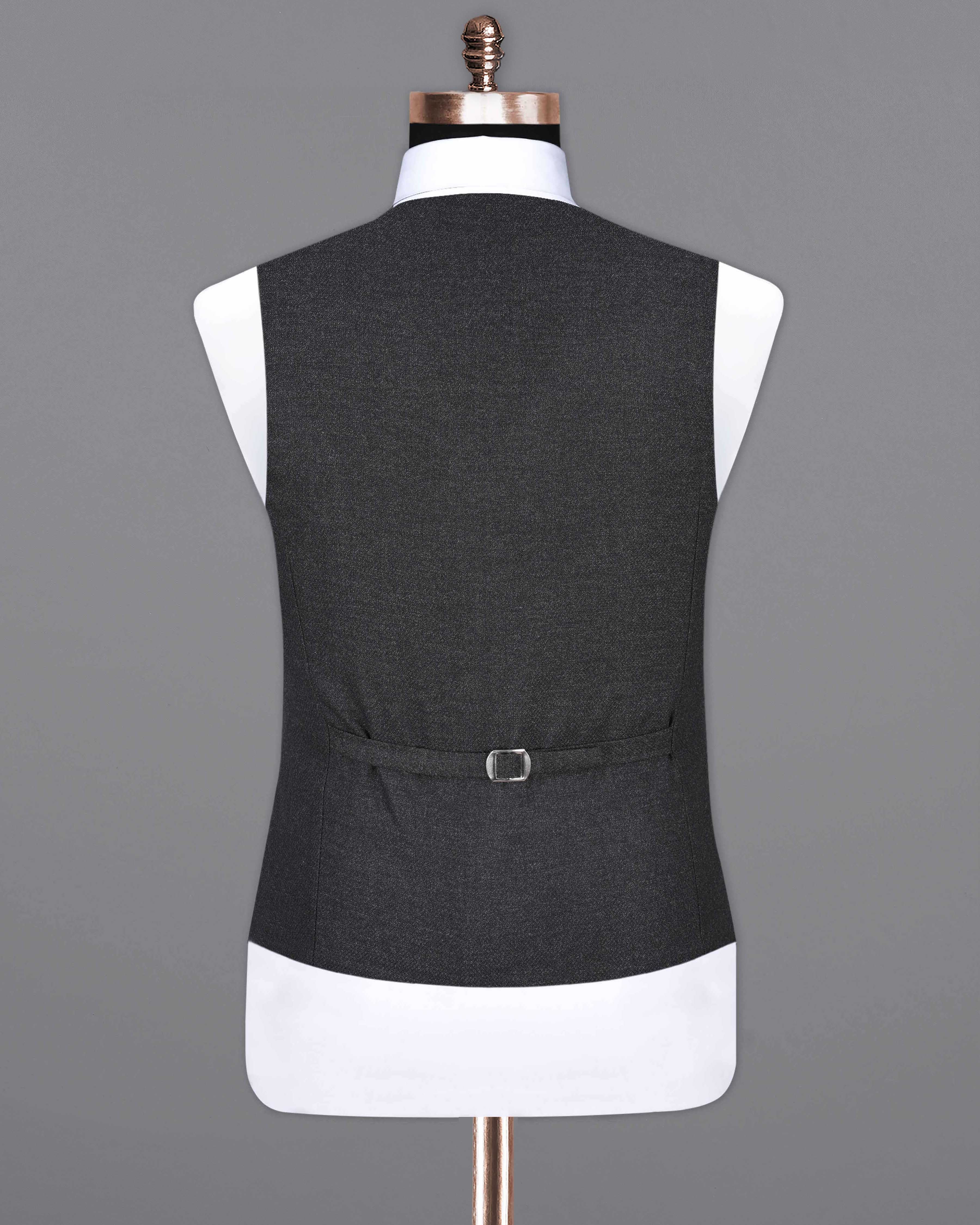 Mine Shaft Gray Pure Wool Waistcoat V2047-36, V2047-38, V2047-40, V2047-42, V2047-44, V2047-46, V2047-48, V2047-50, V2047-52, V2047-54, V2047-56, V2047-58, V2047-60