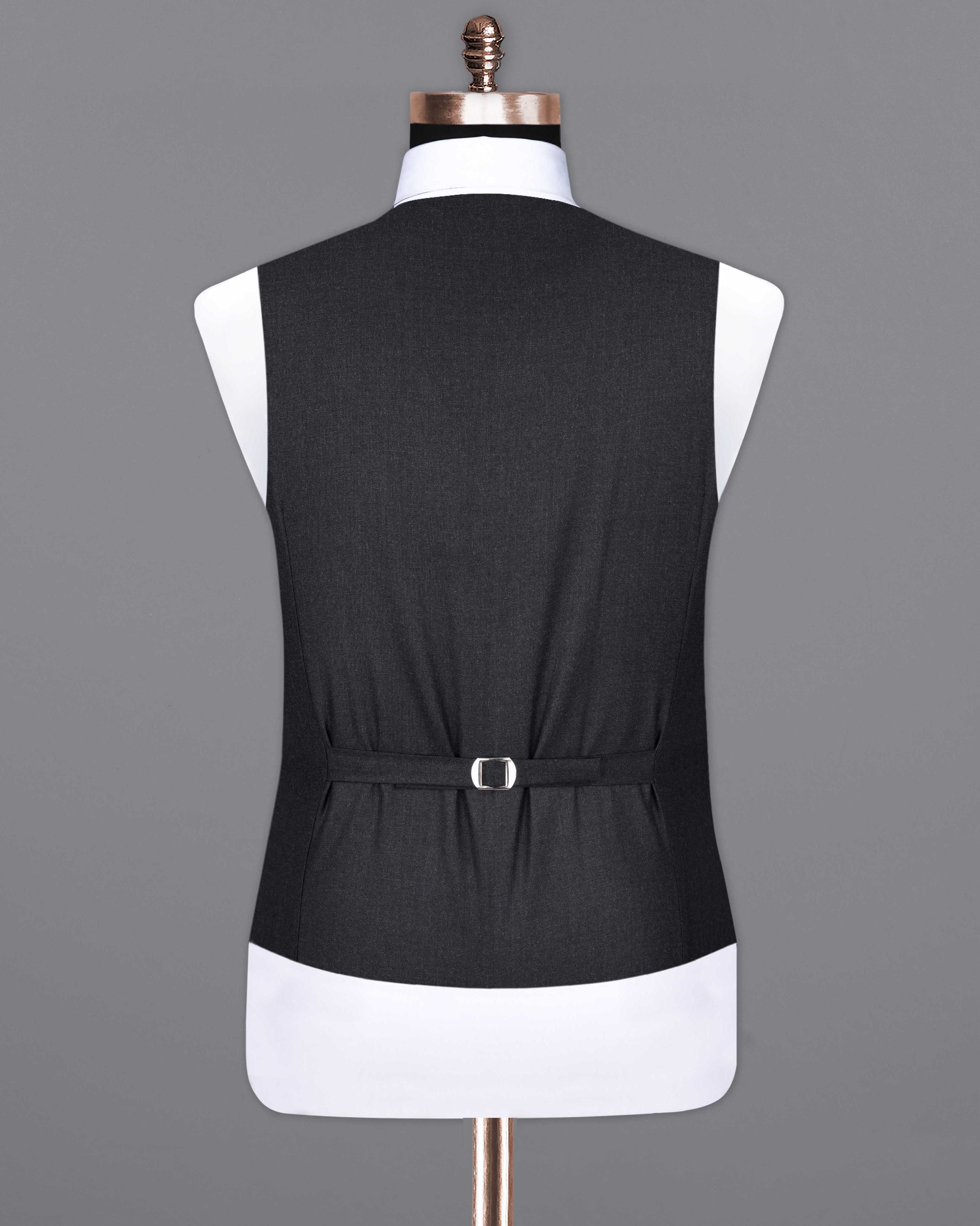 Mirage Black Textured Waistcoat V2052-36, V2052-38, V2052-40, V2052-42, V2052-44, V2052-46, V2052-48, V2052-50, V2052-52, V2052-54, V2052-56, V2052-58, V2052-60