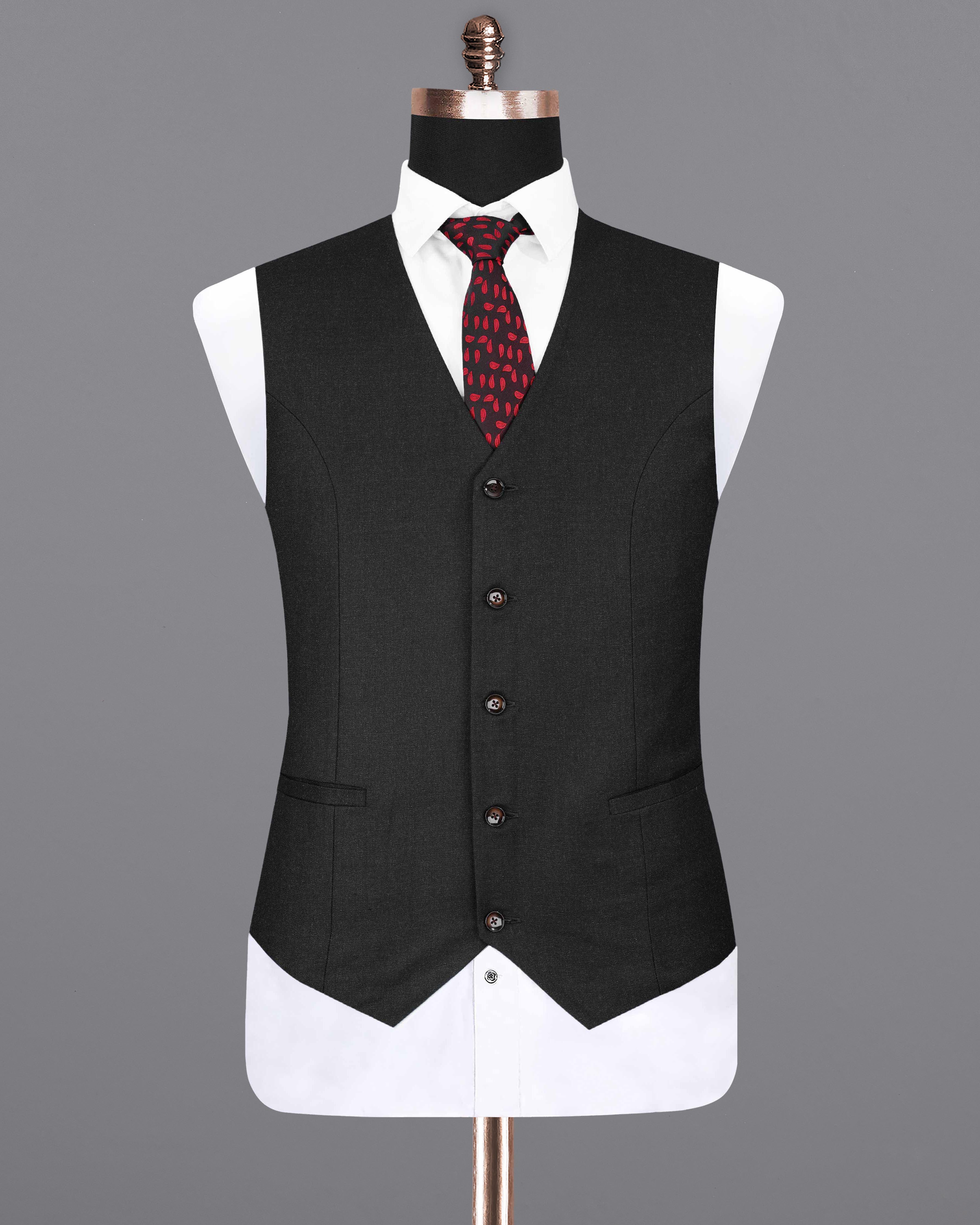 Charcoal Grey Textured Waistcoat V2053-36, V2053-38, V2053-40, V2053-42, V2053-44, V2053-46, V2053-48, V2053-50, V2053-52, V2053-54, V2053-56, V2053-58, V2053-60