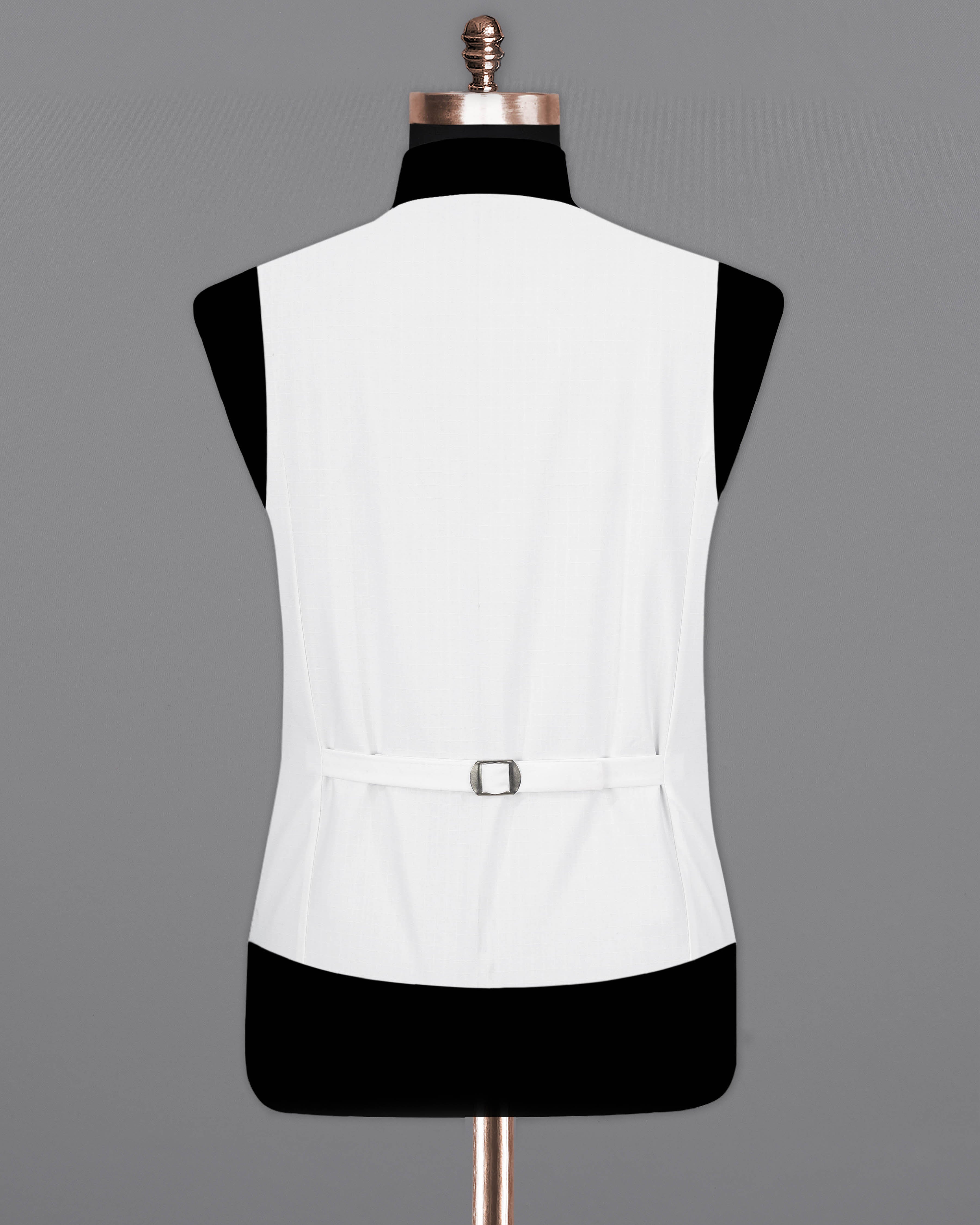 Bright White Premium Cotton Designer Waistcoat V2065-36, V2065-38, V2065-40, V2065-42, V2065-44, V2065-46, V2065-48, V2065-50, V2065-52, V2065-54, V2065-56, V2065-58, V2065-60