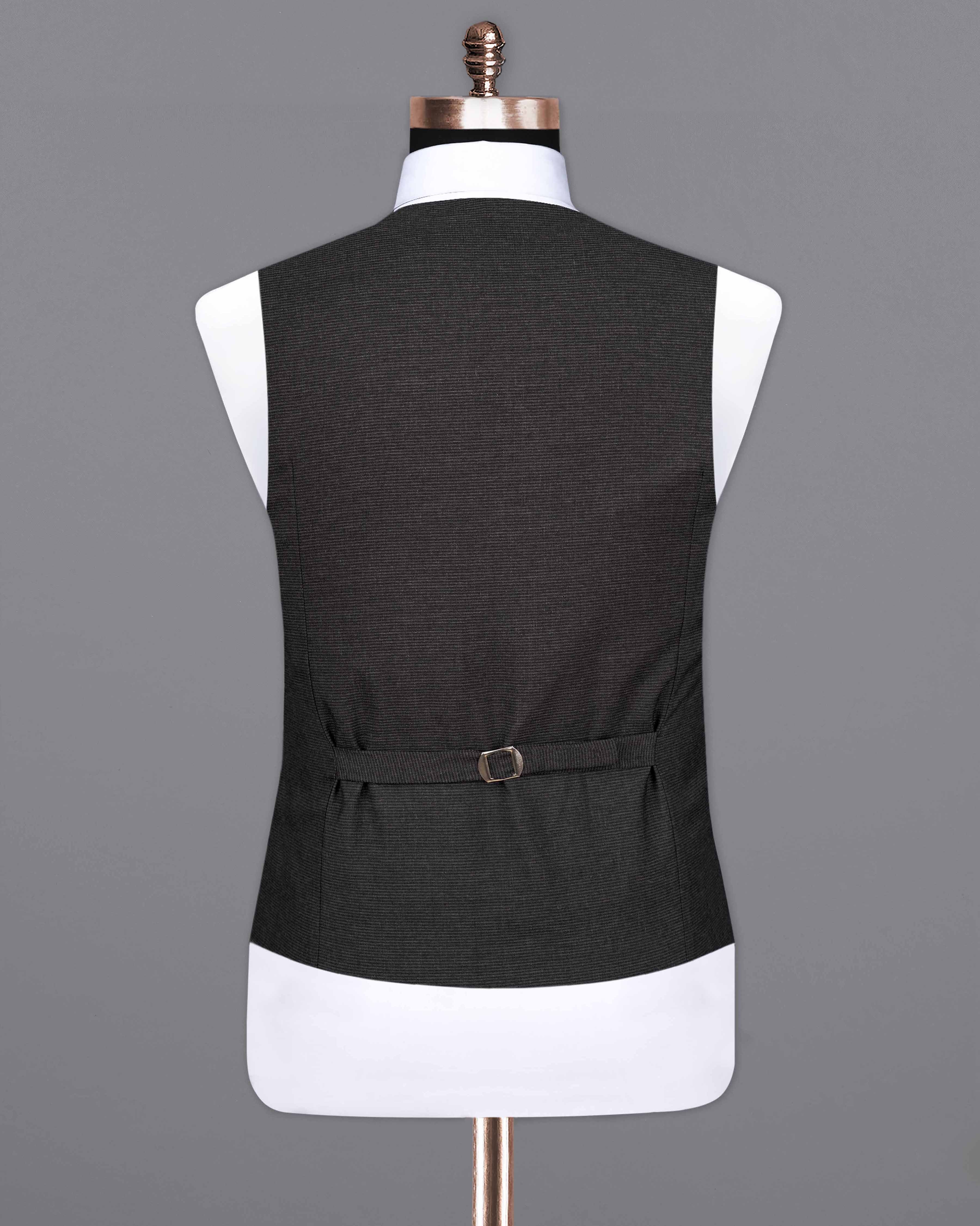 Piano Gray Textured Waistcoat V2080-36, V2080-38, V2080-40, V2080-42, V2080-44, V2080-46, V2080-48, V2080-50, V2080-52, V2080-54, V2080-56, V2080-58, V2080-60