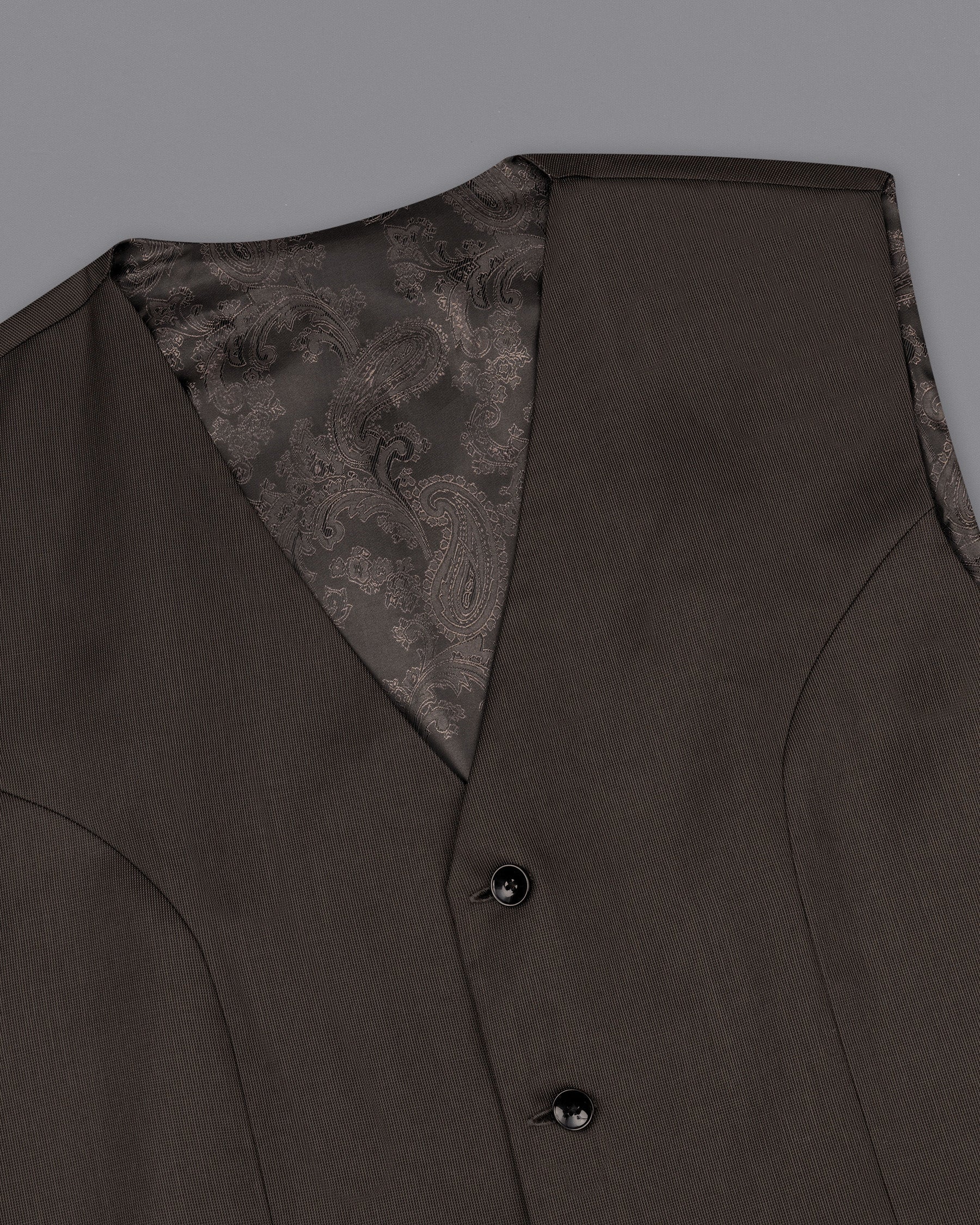 Kilamanjaro Brown Textured Waistcoat V2118-36, V2118-38, V2118-40, V2118-42, V2118-44, V2118-46, V2118-48, V2118-50, V2118-52, V2118-54, V2118-56, V2118-58, V2118-60