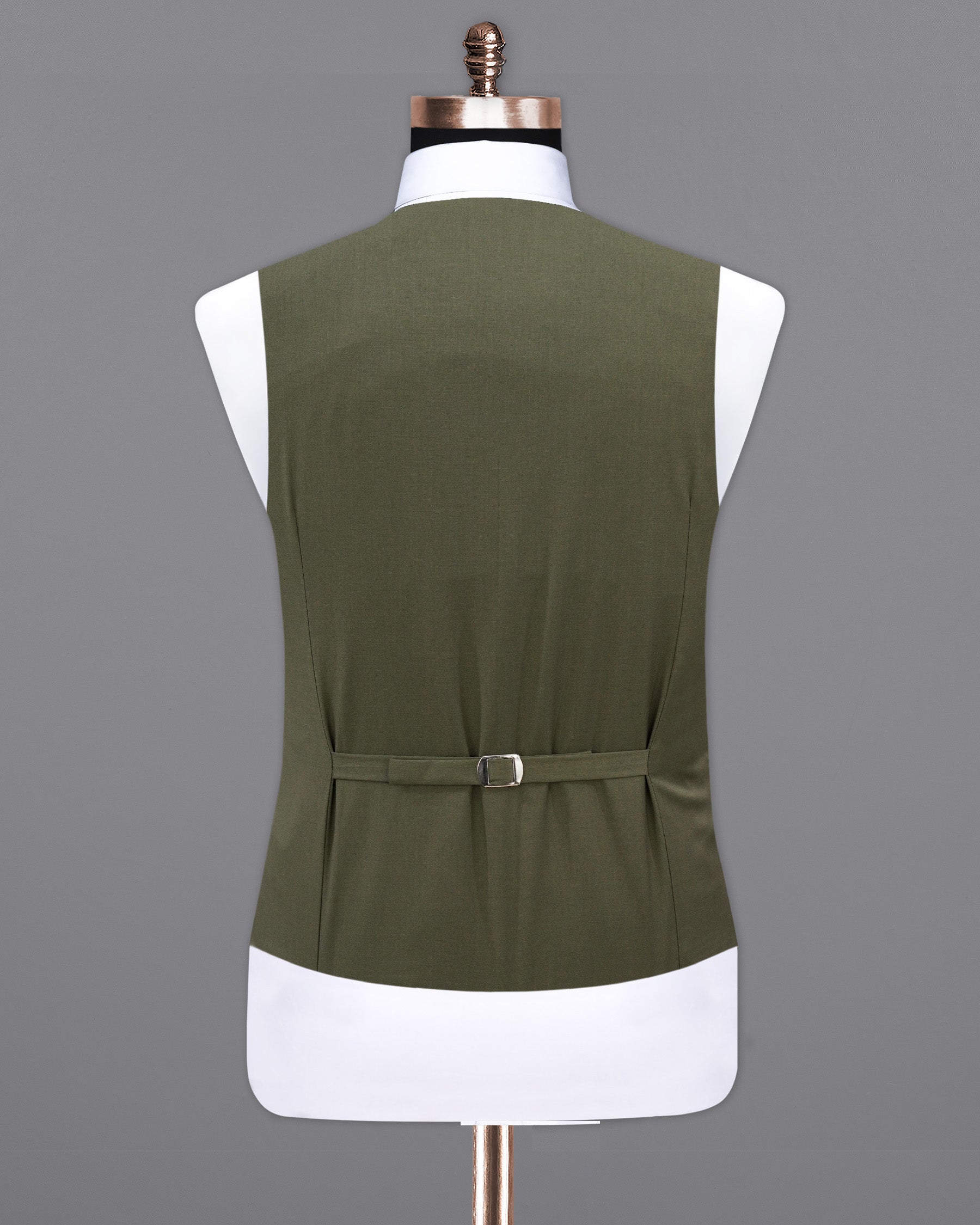 Rifle Green Solid  Waistcoat V2136-36, V2136-38, V2136-40, V2136-42, V2136-44, V2136-46, V2136-48, V2136-50, V2136-52, V2136-54, V2136-56, V2136-58, V2136-60