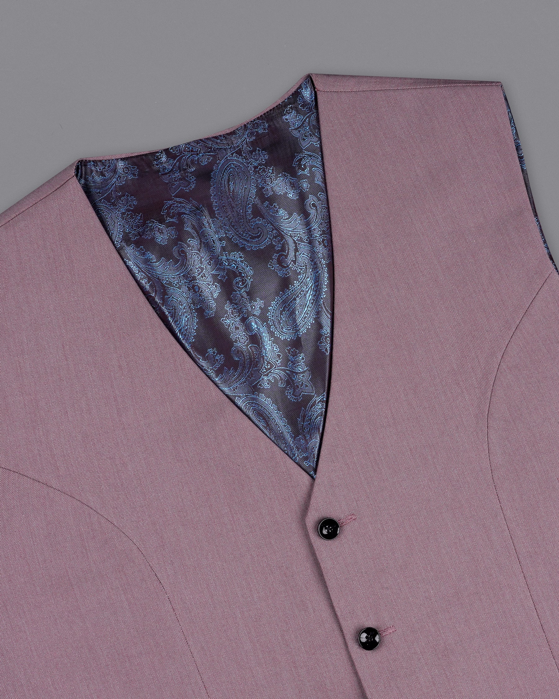 Cinereous Pink Premium Cotton Waistcoat V2146-36, V2146-38, V2146-40, V2146-42, V2146-44, V2146-46, V2146-48, V2146-50, V2146-52, V2146-54, V2146-56, V2146-58, V2146-60