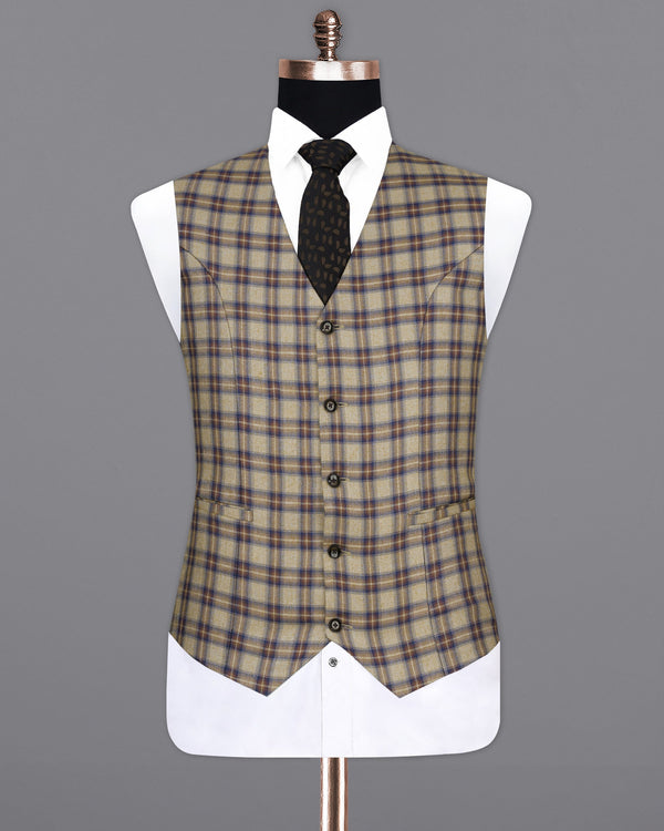 Heathered Brown Stratos terry rayon Waistcoat V2170-36, V2170-38, V2170-40, V2170-42, V2170-44, V2170-46, V2170-48, V2170-50, V2170-52, V2170-54, V2170-56, V2170-58, V2170-60