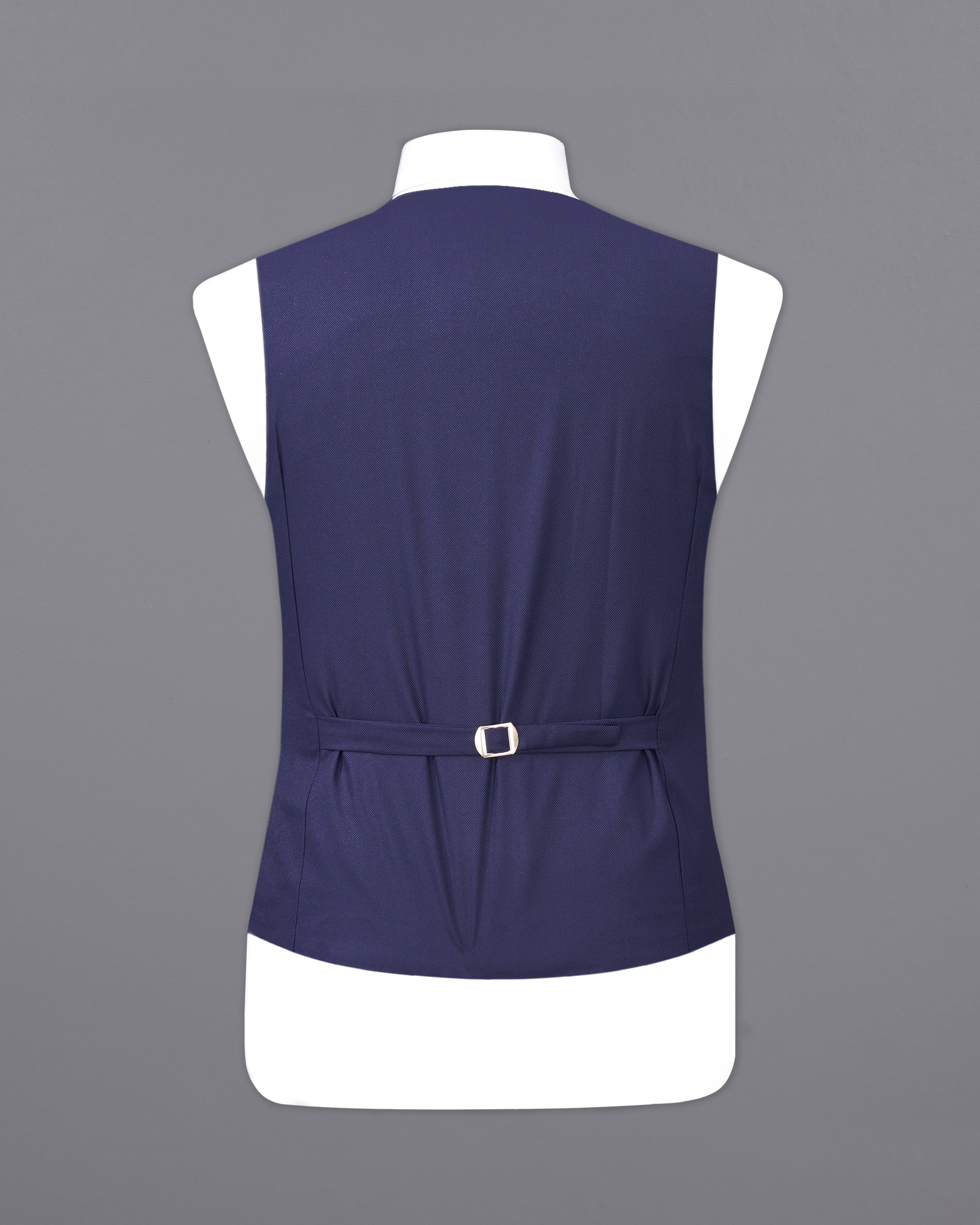 Ebony Clay Blue Textured Waistcoat V2263-36, V2263-38, V2263-40, V2263-42, V2263-44, V2263-46, V2263-48, V2263-50, V2263-52, V2263-54, V2263-56, V2263-58, V2263-60